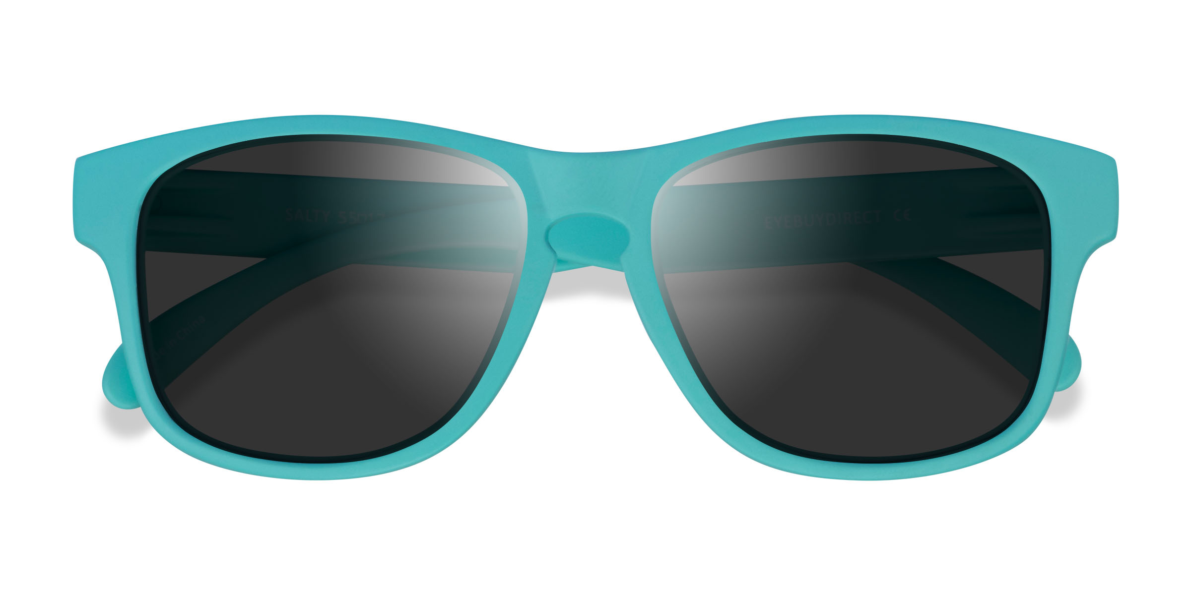 Turquoise Gray Salty - Plastic Sunglasses