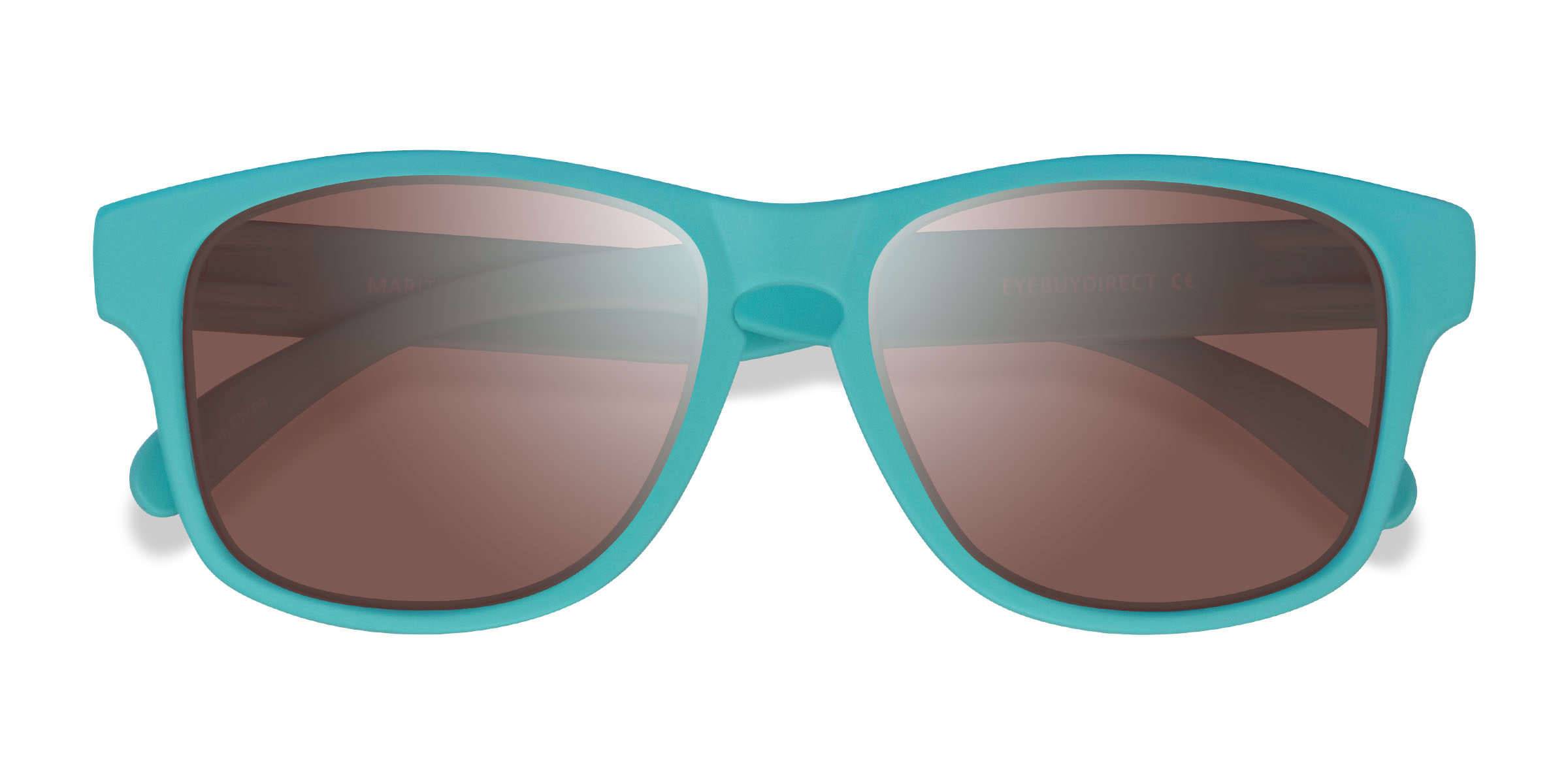 Turquoise Brown Maritime - Plastic Sunglasses