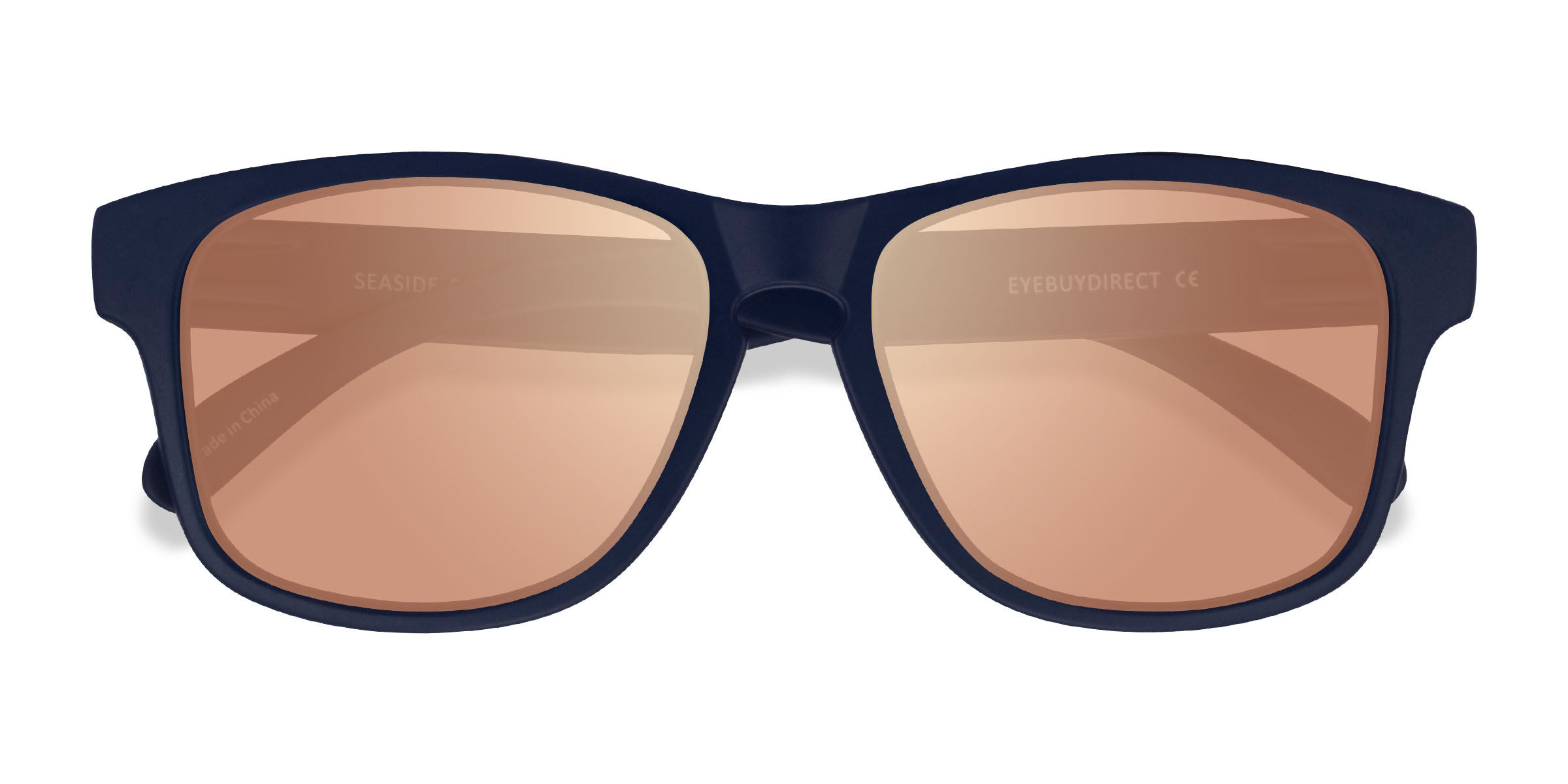 Navy Gold Seaside - Plastic Sunglasses