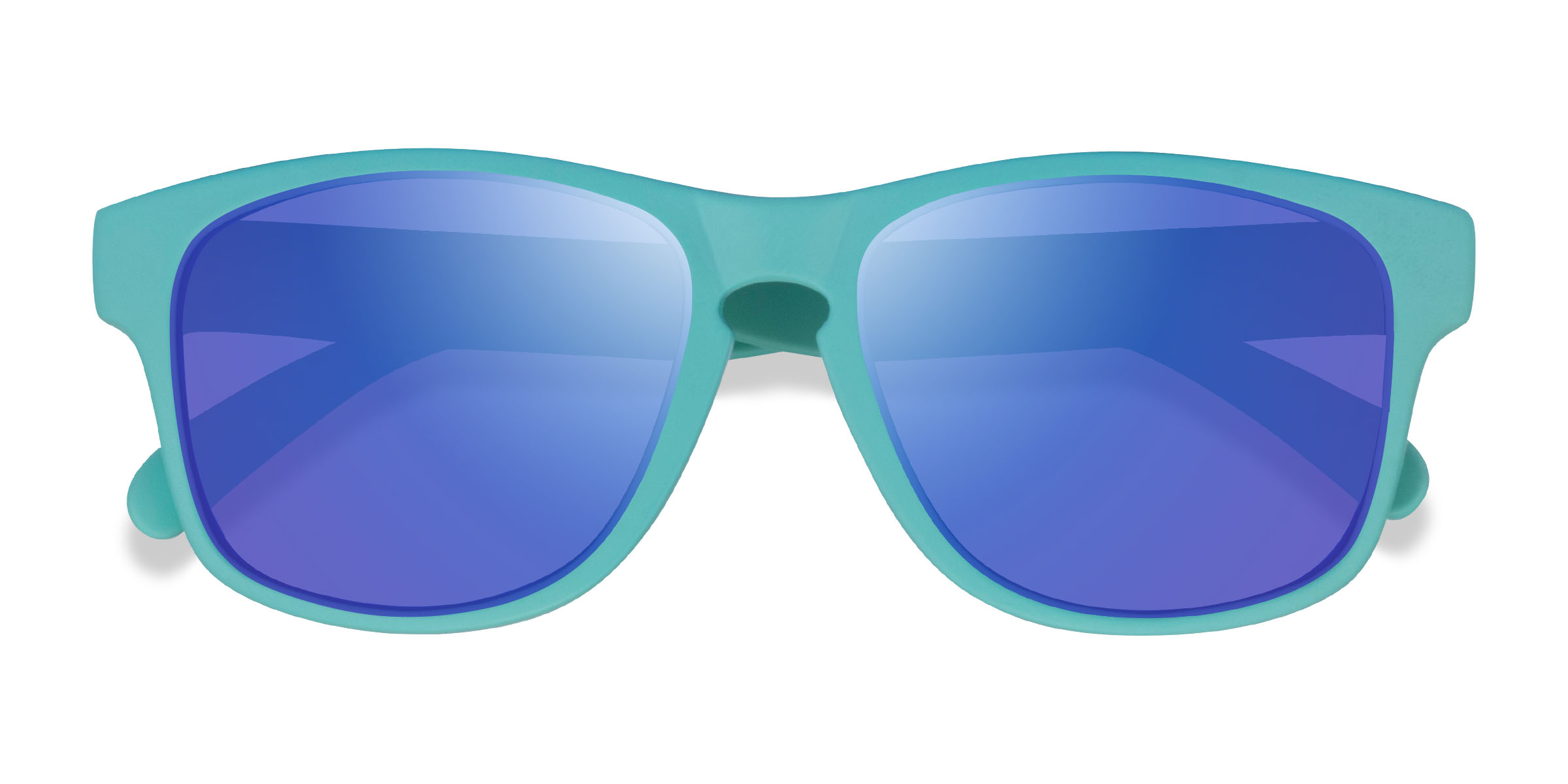 Turquoise Blue Nautical - Plastic Sunglasses