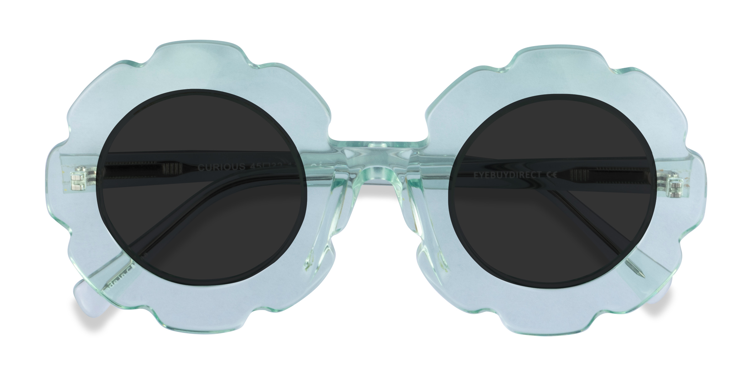 Clear Green Curious - Acétate Lunettes de soleil