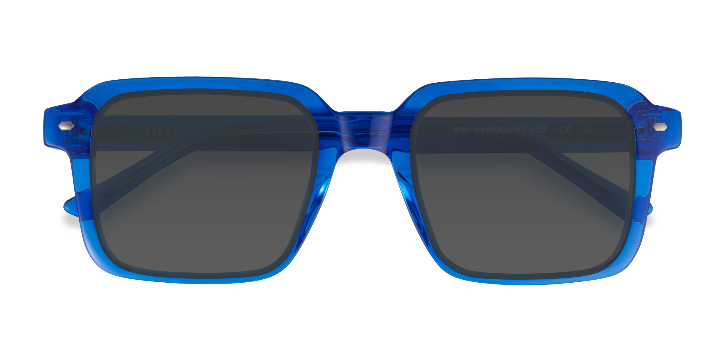Crystal Blue Nat - Acetate Sunglasses