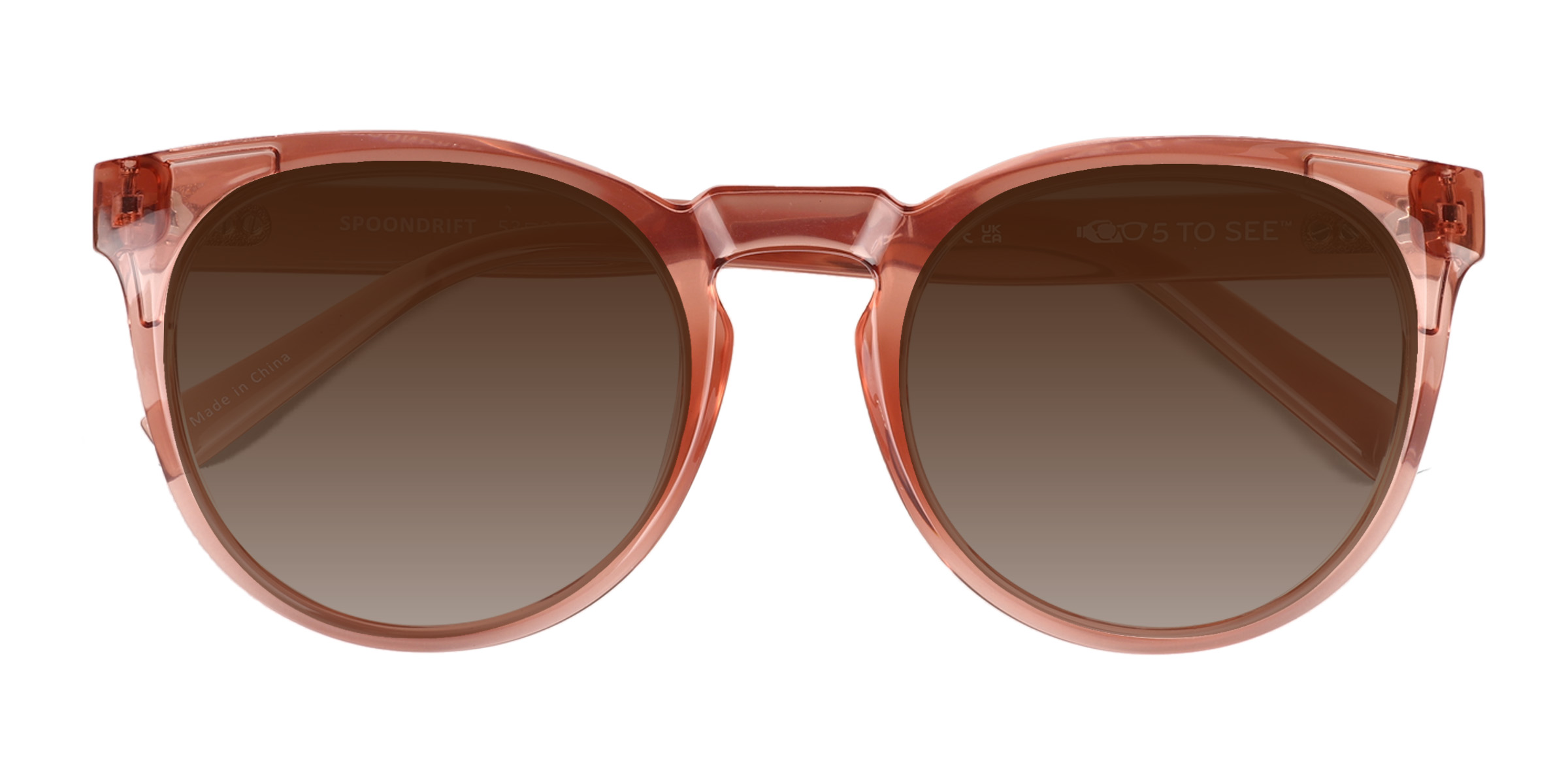 Crystal Champagne Spoondrift - Plastique Lunettes de soleil