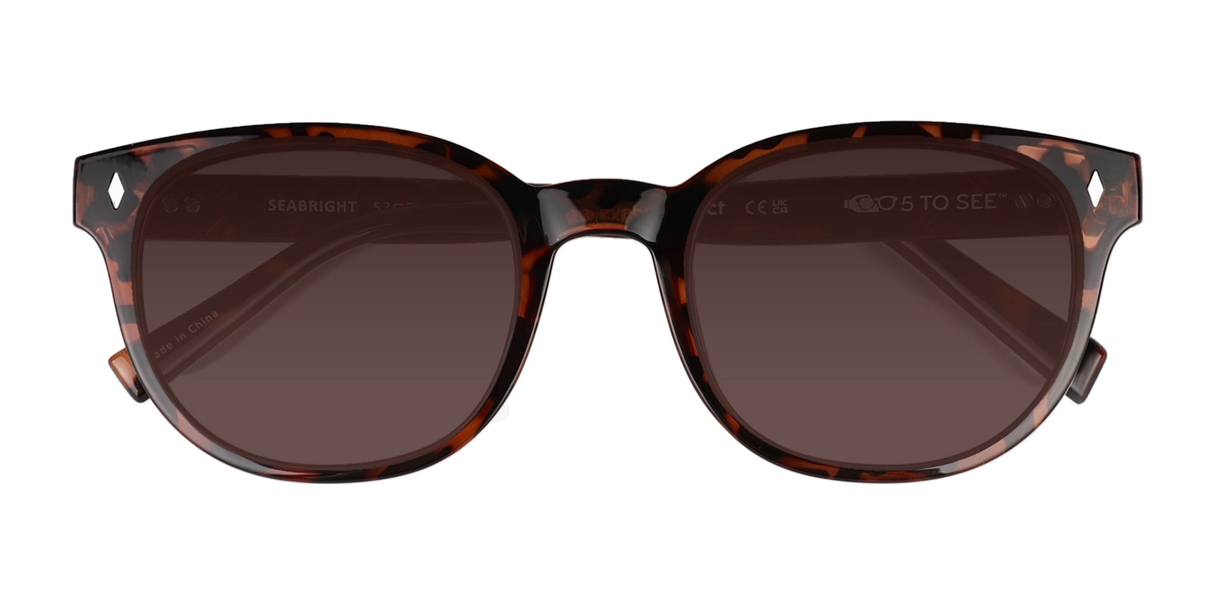 Tortoise Seabright -  Plastic Sunglasses
