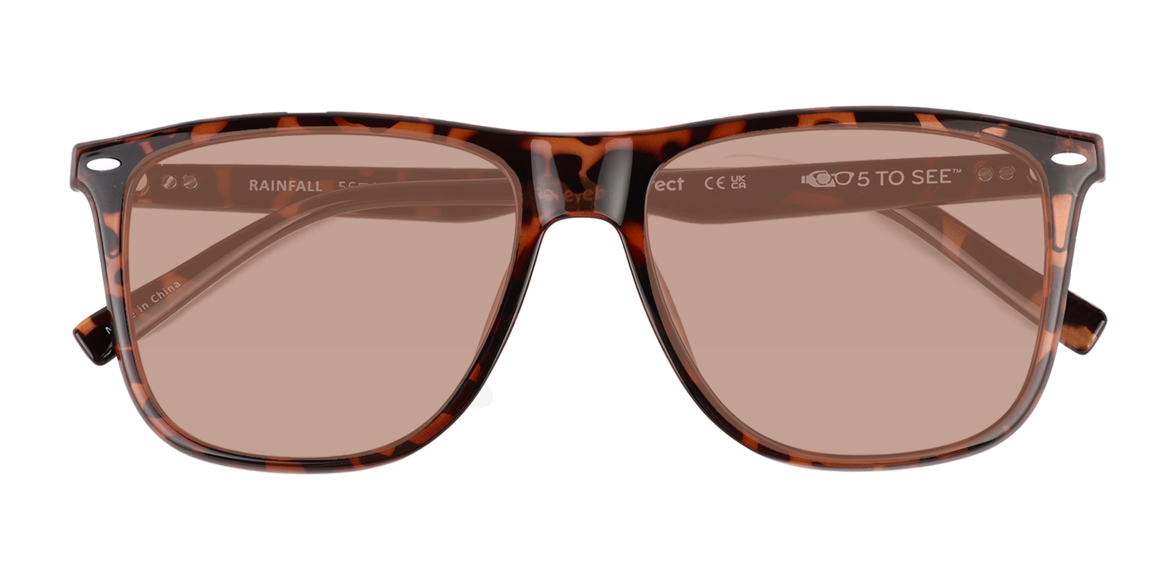 Tortoise Rainfall - Plastic Sunglasses