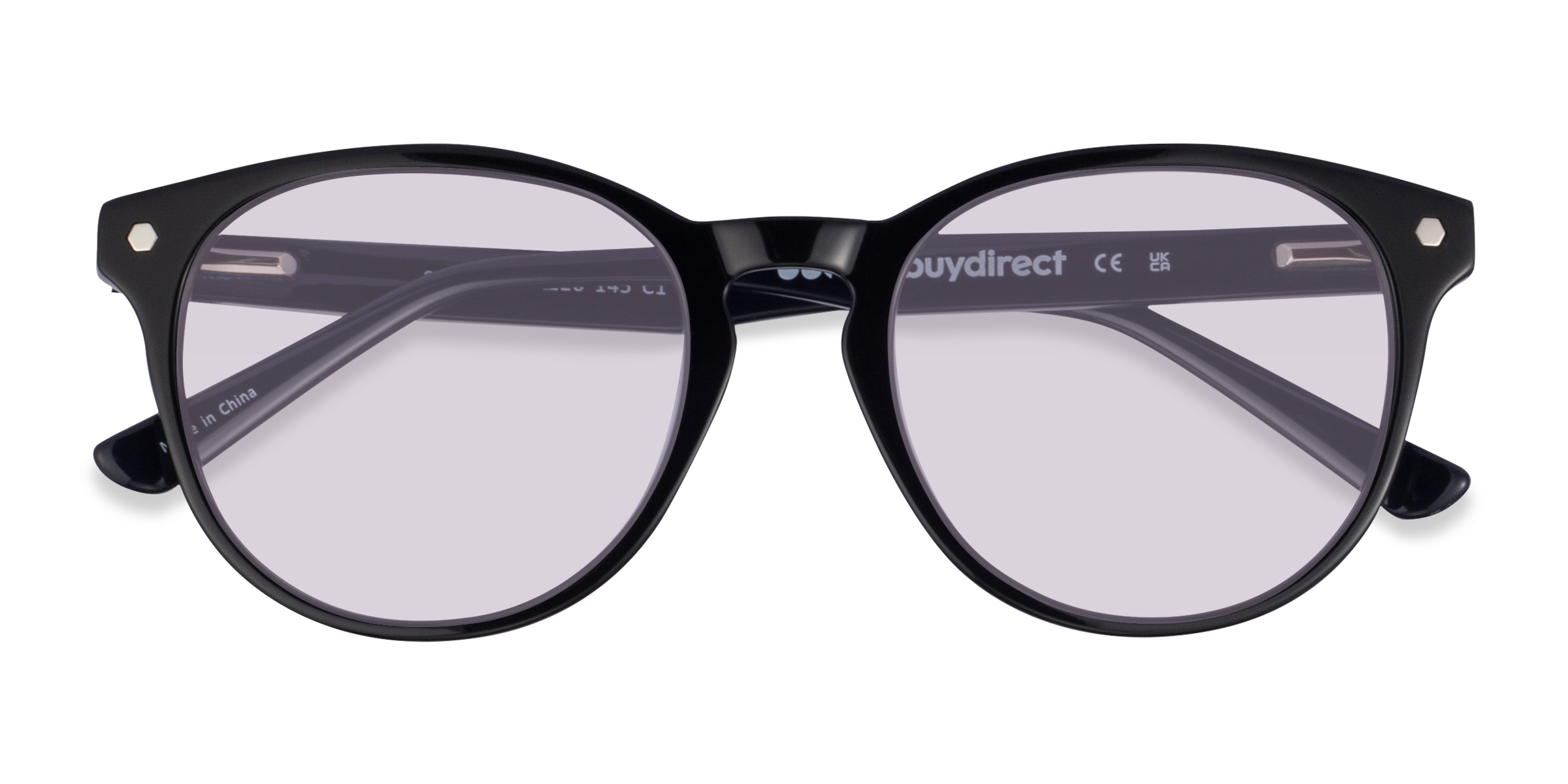 Black Purple Check Stucco -  Acétate Lunettes de soleil