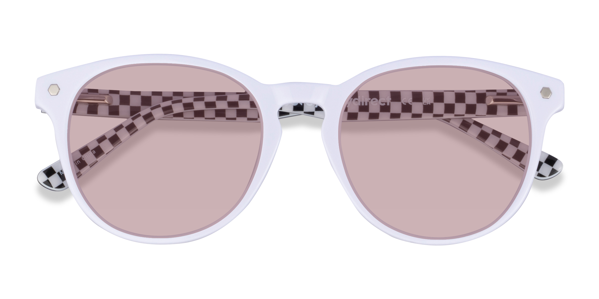 Solid White Stucco - Acétate Lunettes de soleil