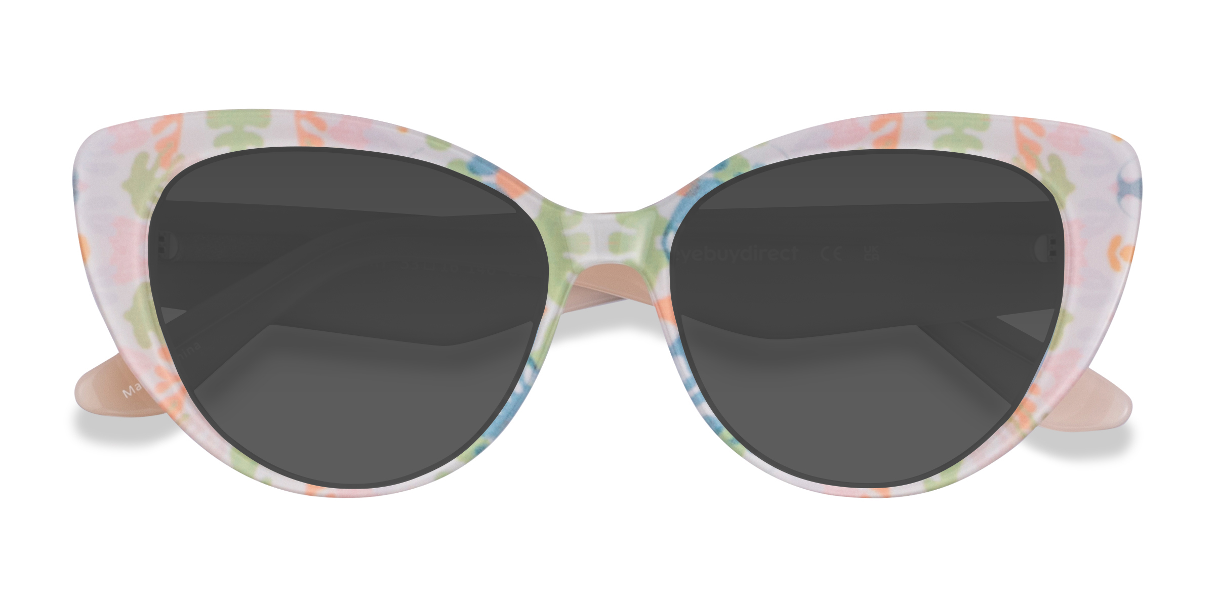 Floral Milky Nude Gallery - Acetate Sunglasses
