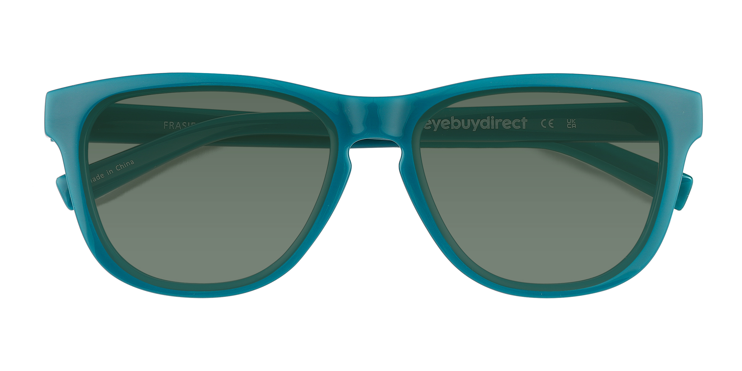 Shiny Solid Green Frasier - Alternative-materials Lunettes de soleil