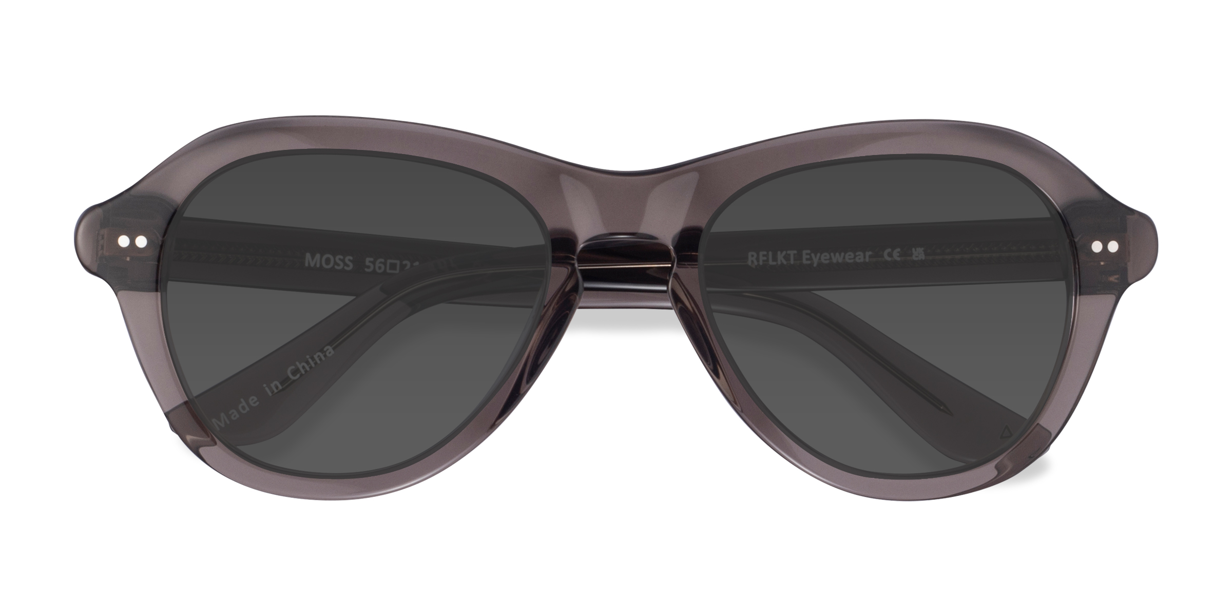 Crystal Gray Moss - Alternative-materials Sunglasses