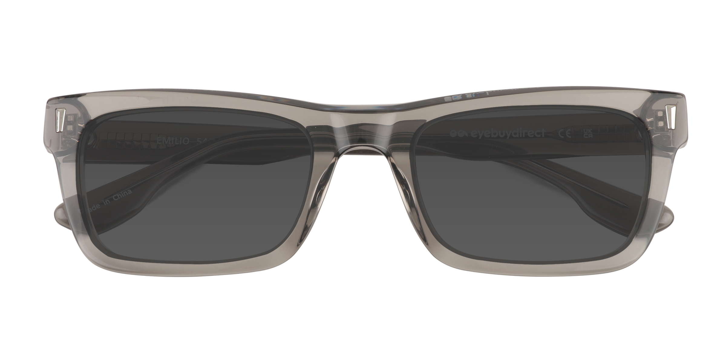 Clear Gray Emilio - Acetate Sunglasses