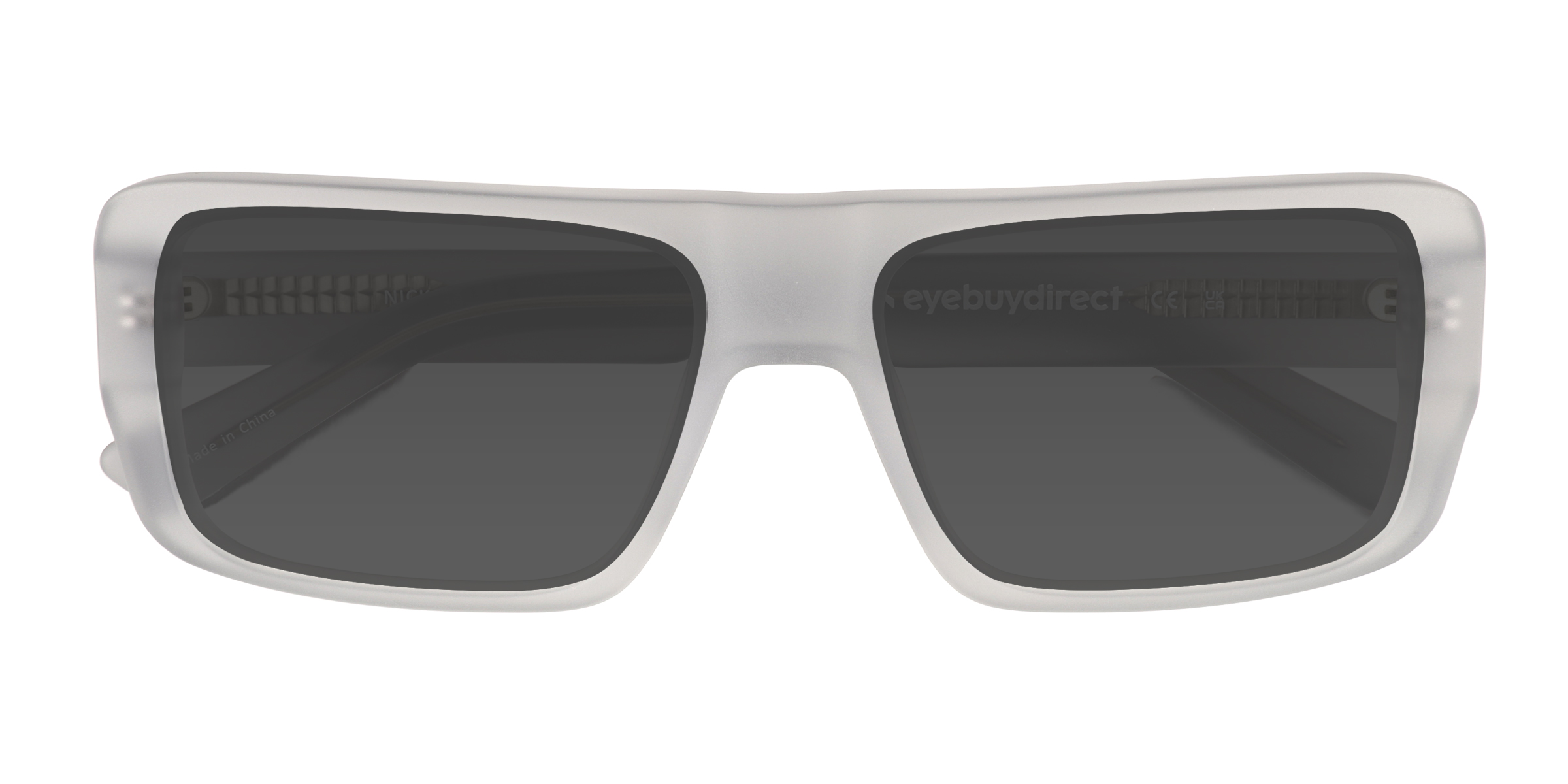 Clear Matte Gray Nick - Acetate Sunglasses