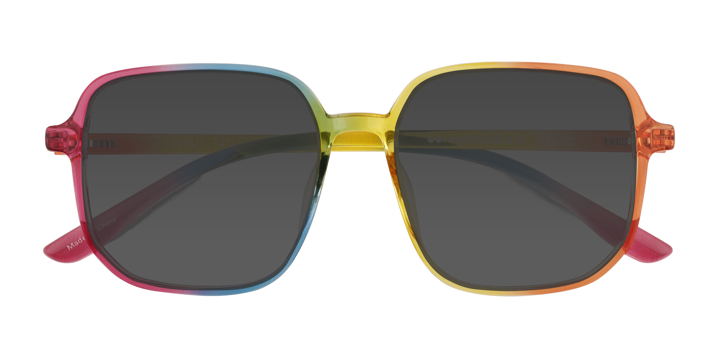 Clear Rainbow Sunlit - Plastic Sunglasses