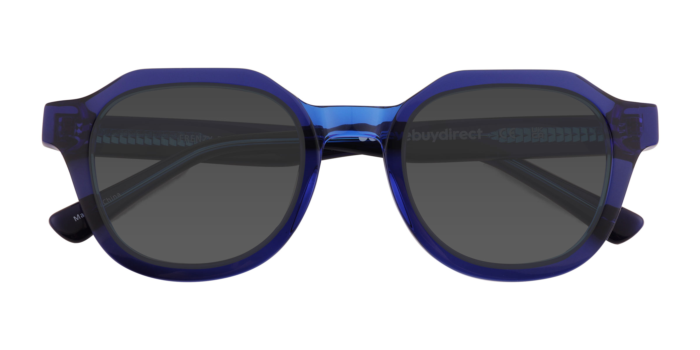 Clear Blue Frenzy - Acétate Lunettes de soleil
