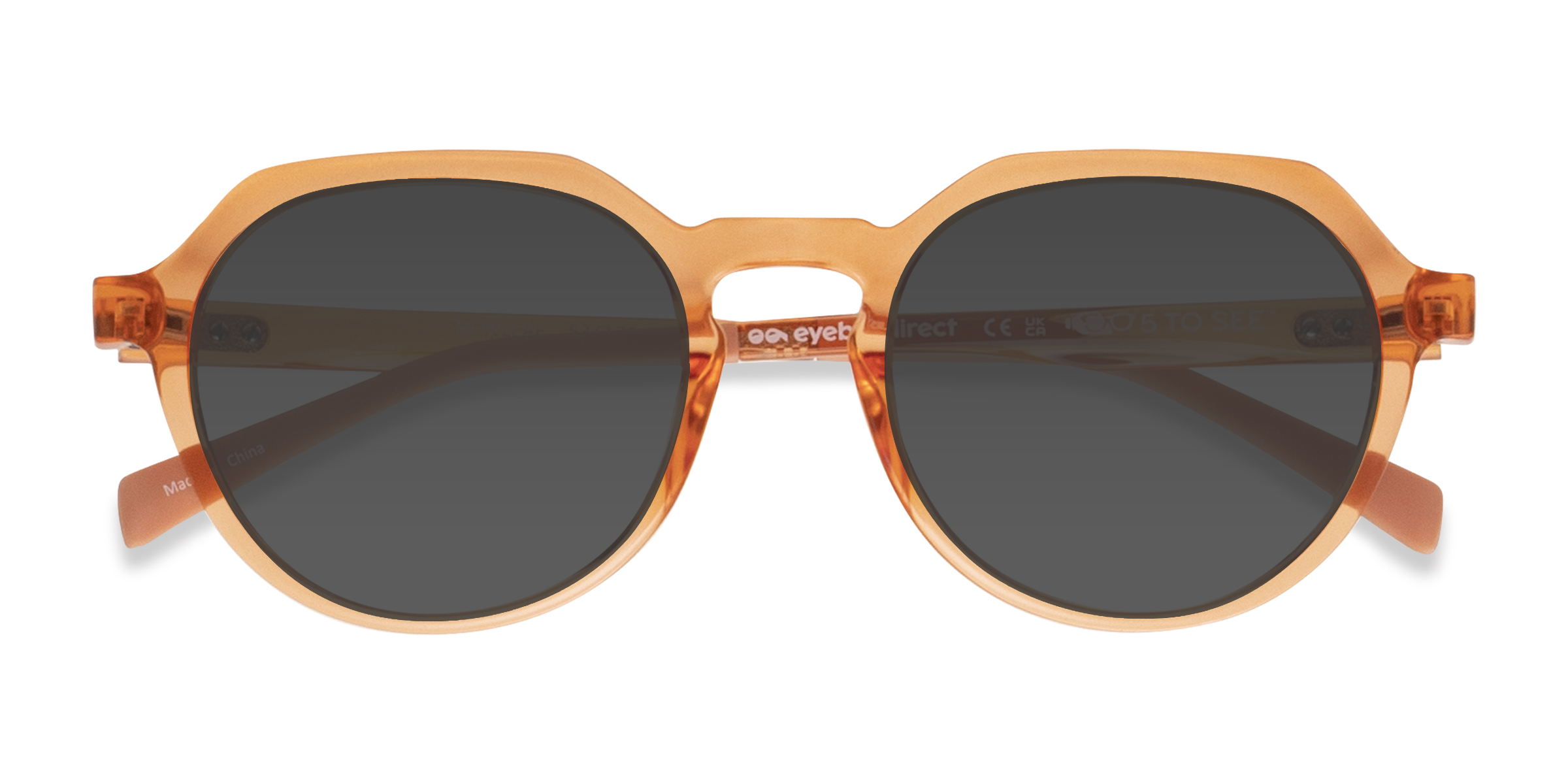 Clear Orange Newleaf - Plastique Lunettes de soleil