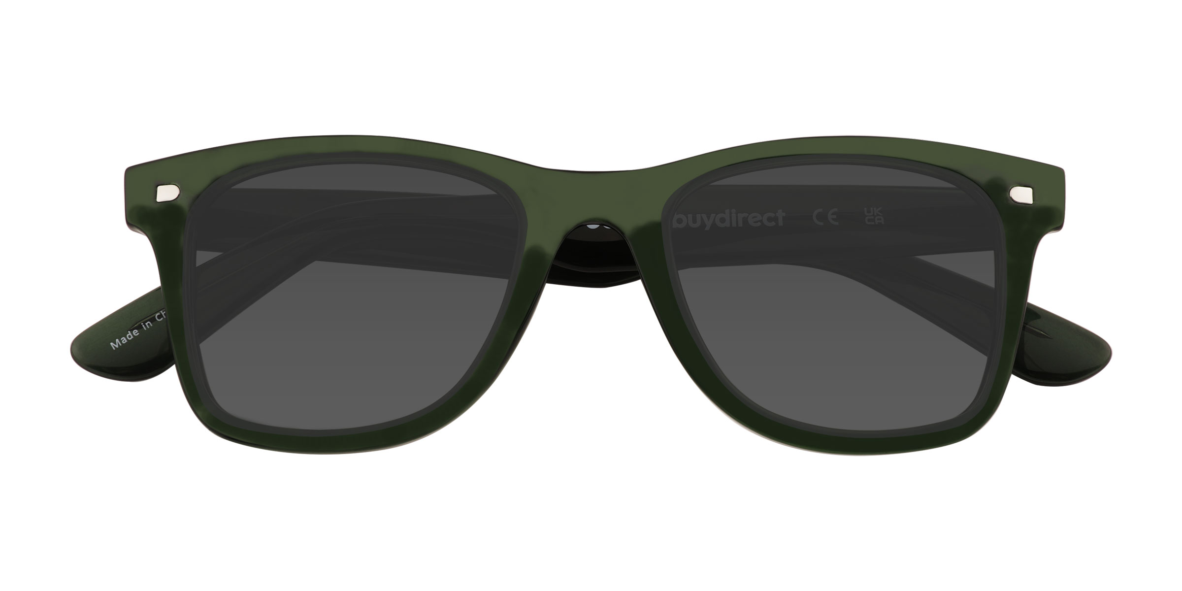 Clear Green Finlee - Plastic Sunglasses