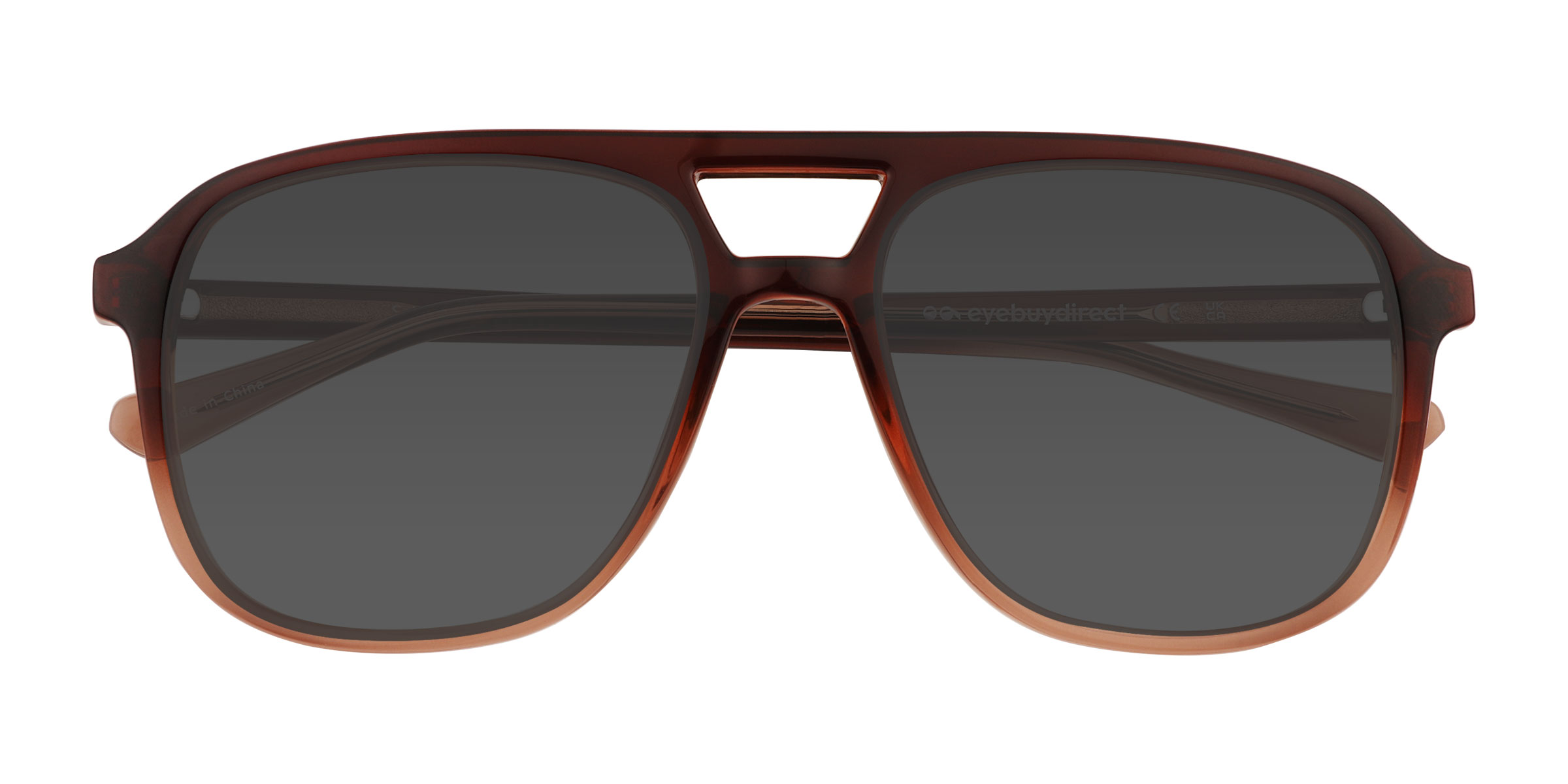 Gradient Brown Skylar - Plastic Sunglasses
