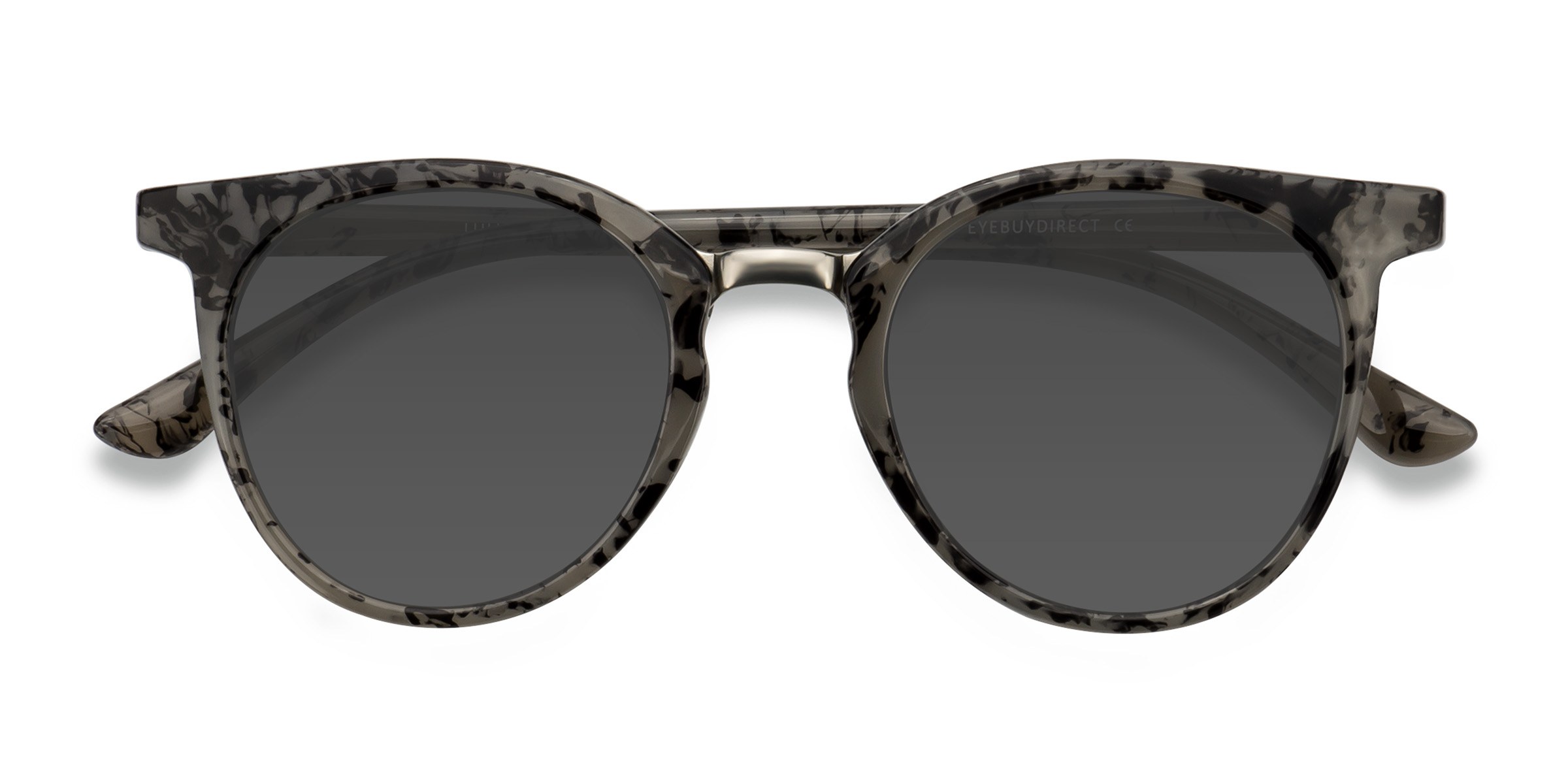 Gray Floral Lulu - Plastique Lunettes de soleil