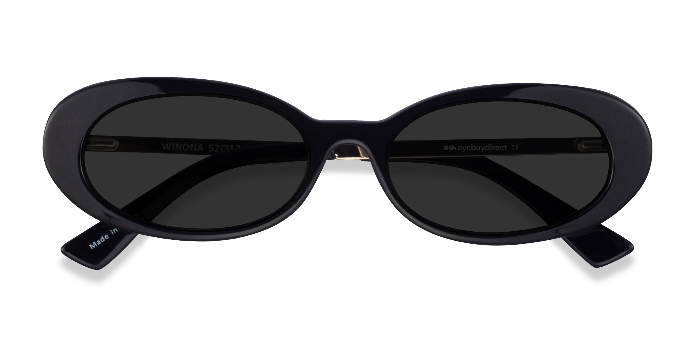 Black Winona -  Metal Sunglasses