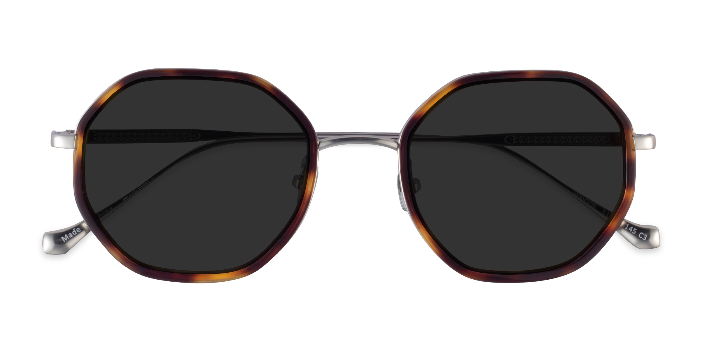 Tortoise Silver Hinode - Métal Lunettes de soleil