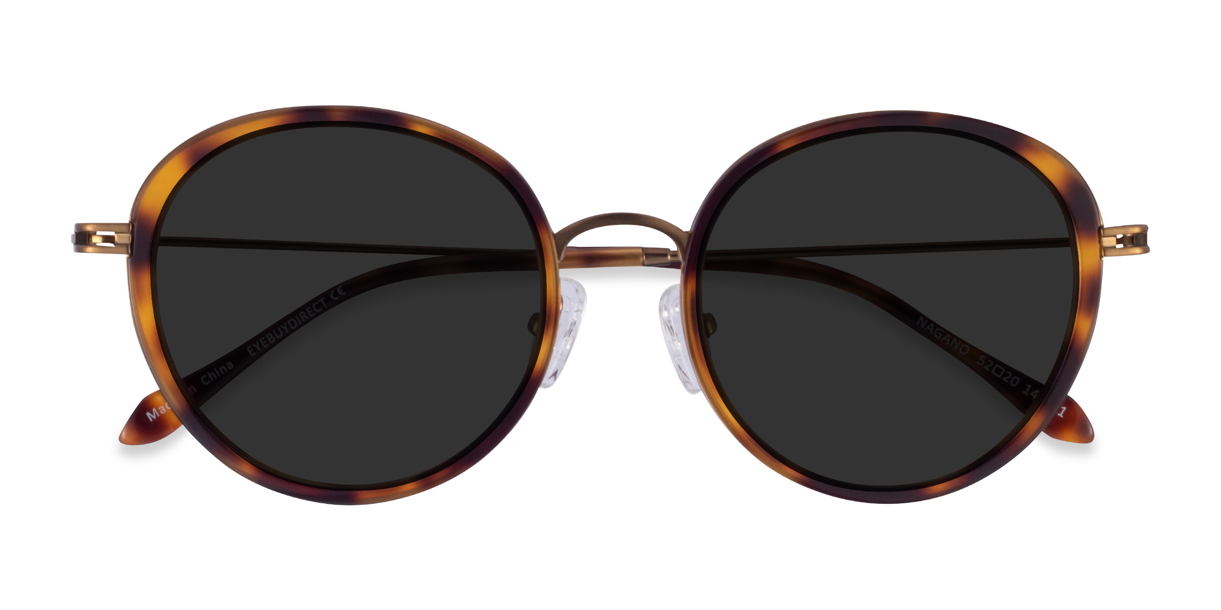 Tortoise Bronze Nagano - Metal Sunglasses