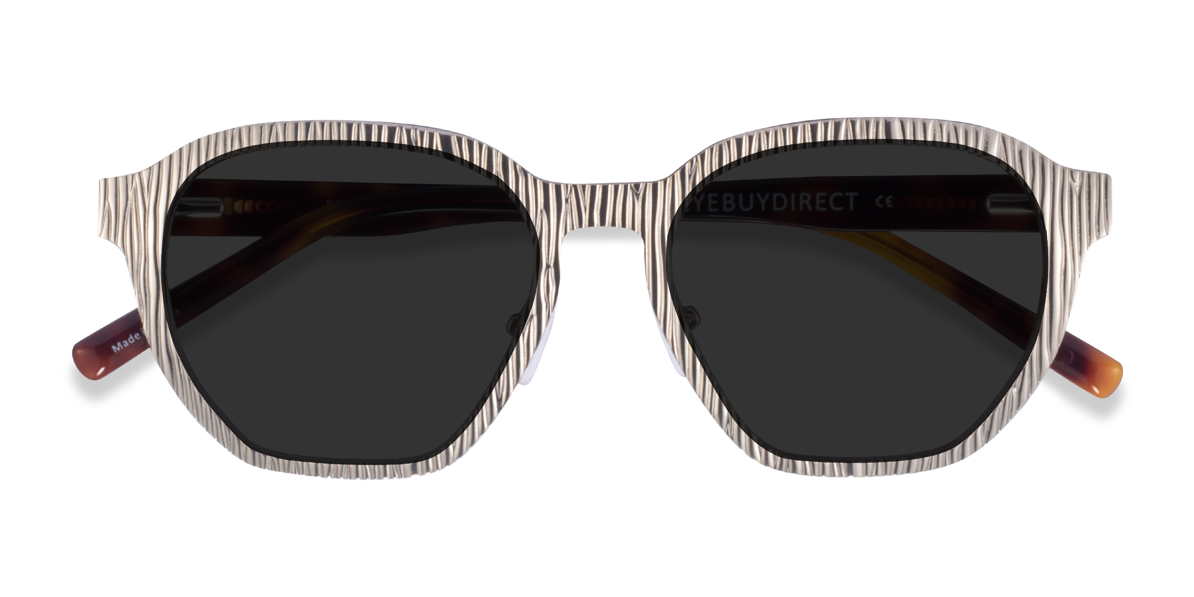 Matte Silver Electro -  Métal Lunettes de soleil
