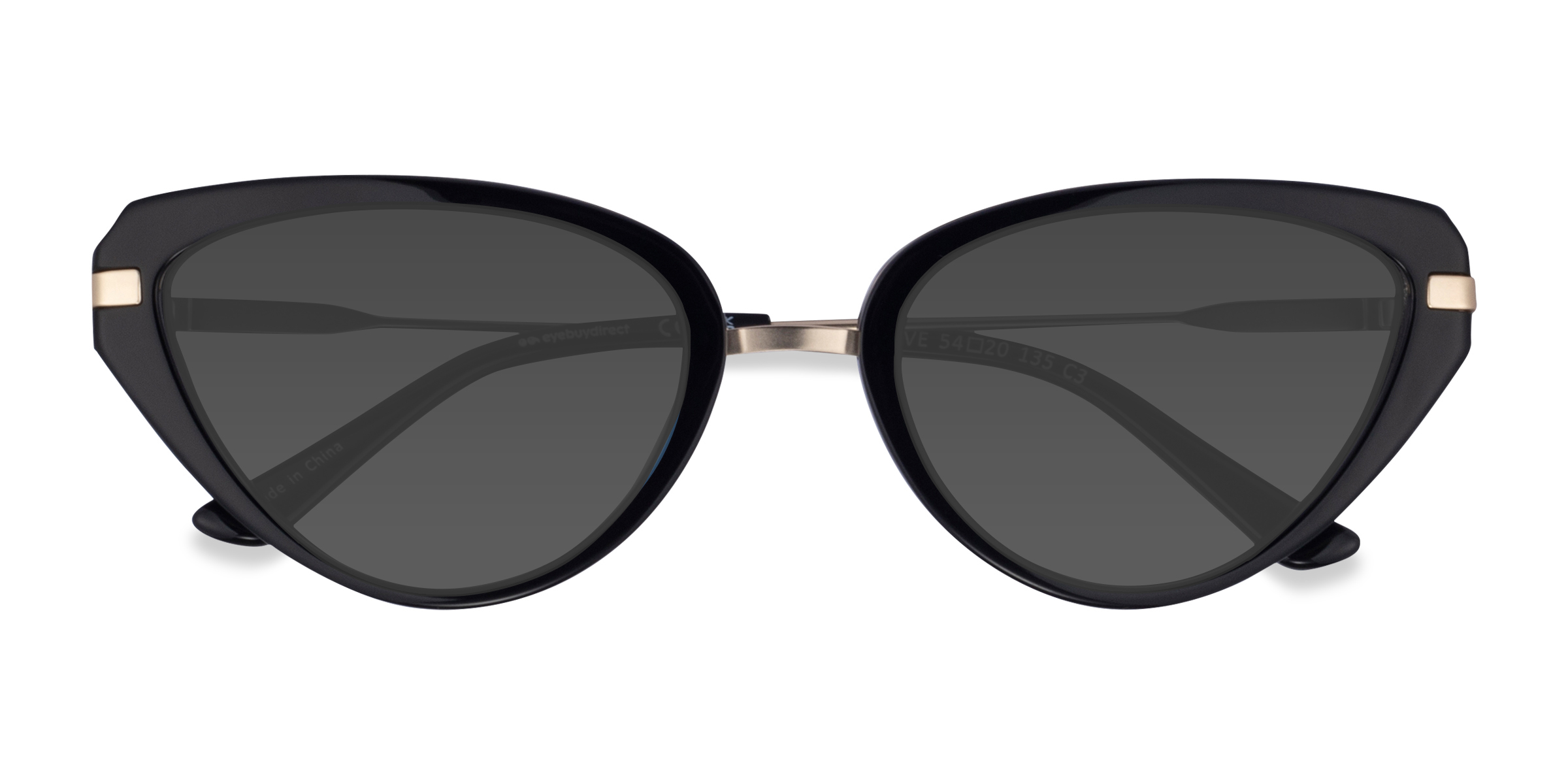 Noir Genevieve -  Métal Lunettes de soleil