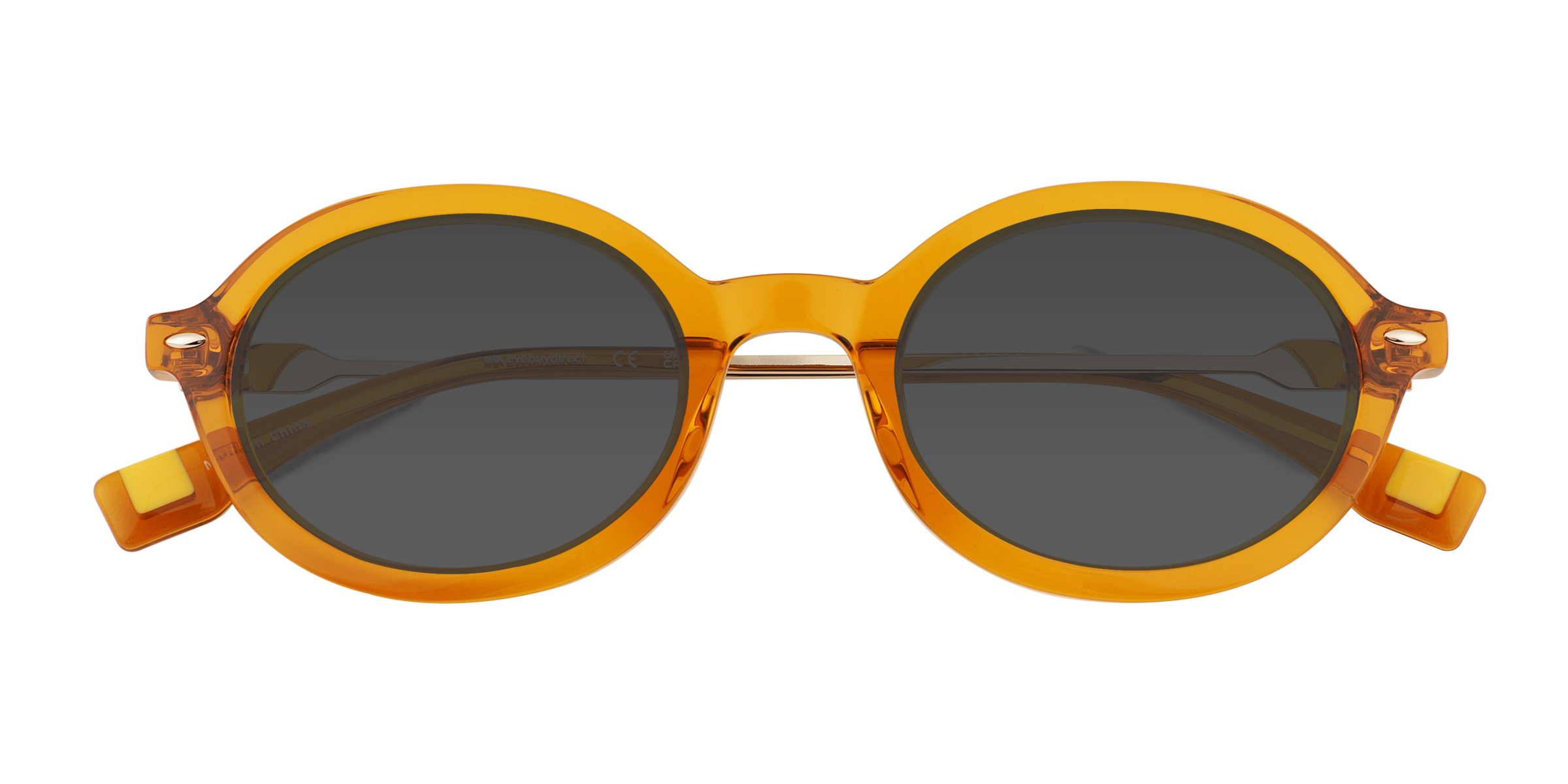 Clear Orange Adel - Métal Lunettes de soleil
