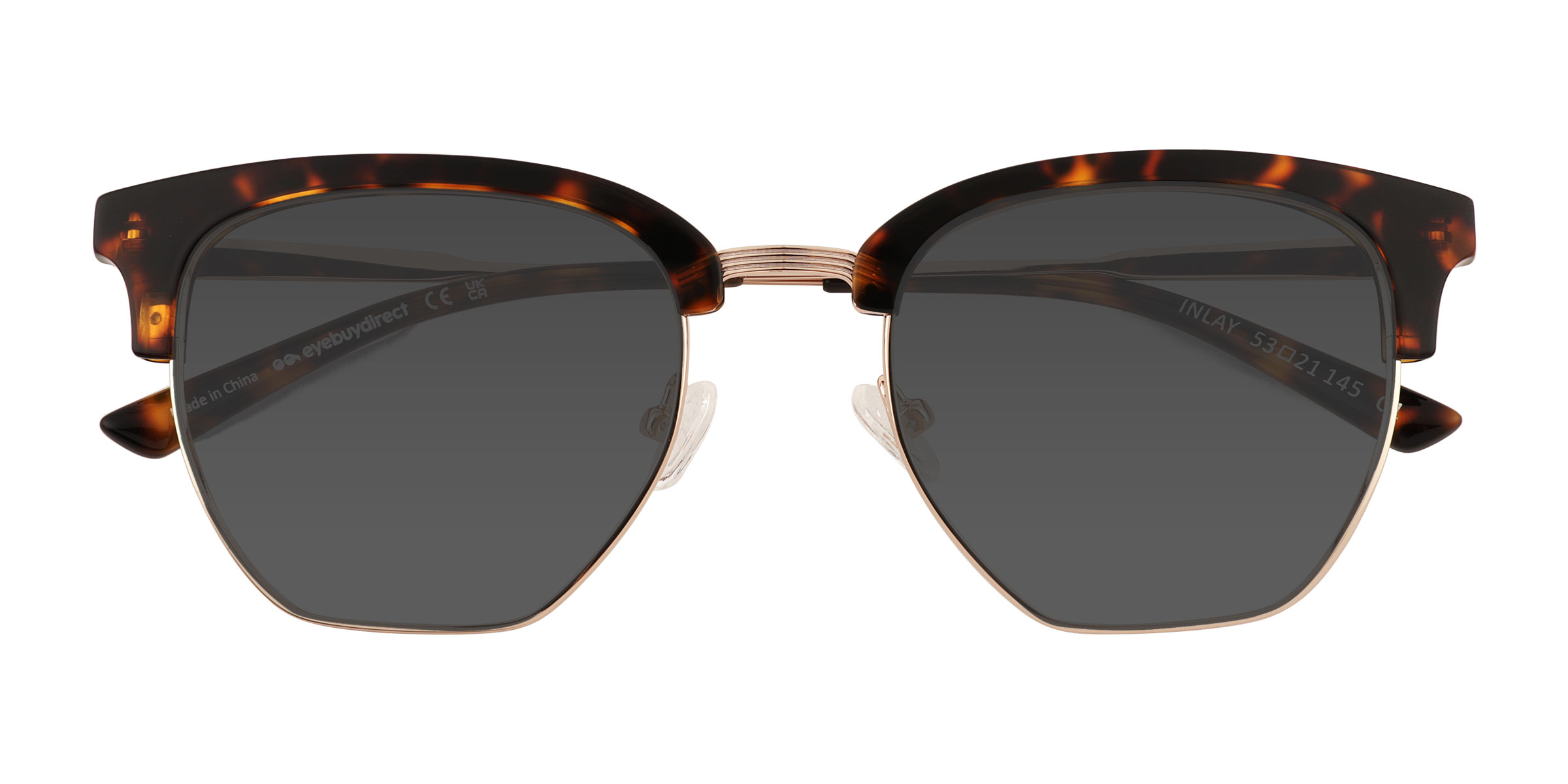 Tortoise Gold Inlay - Métal Lunettes de soleil