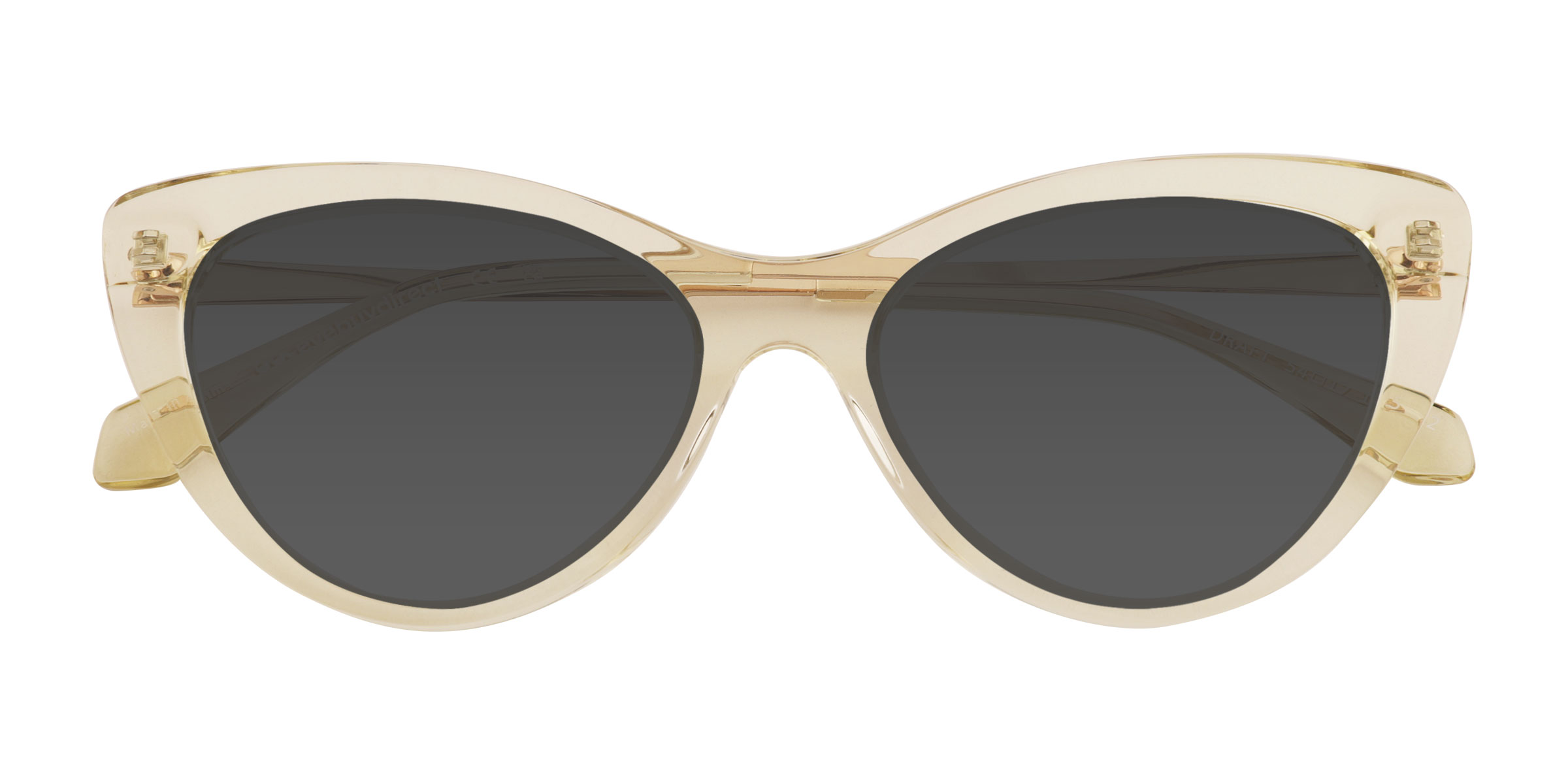 Clear Yellow Draft -  Metal Sunglasses