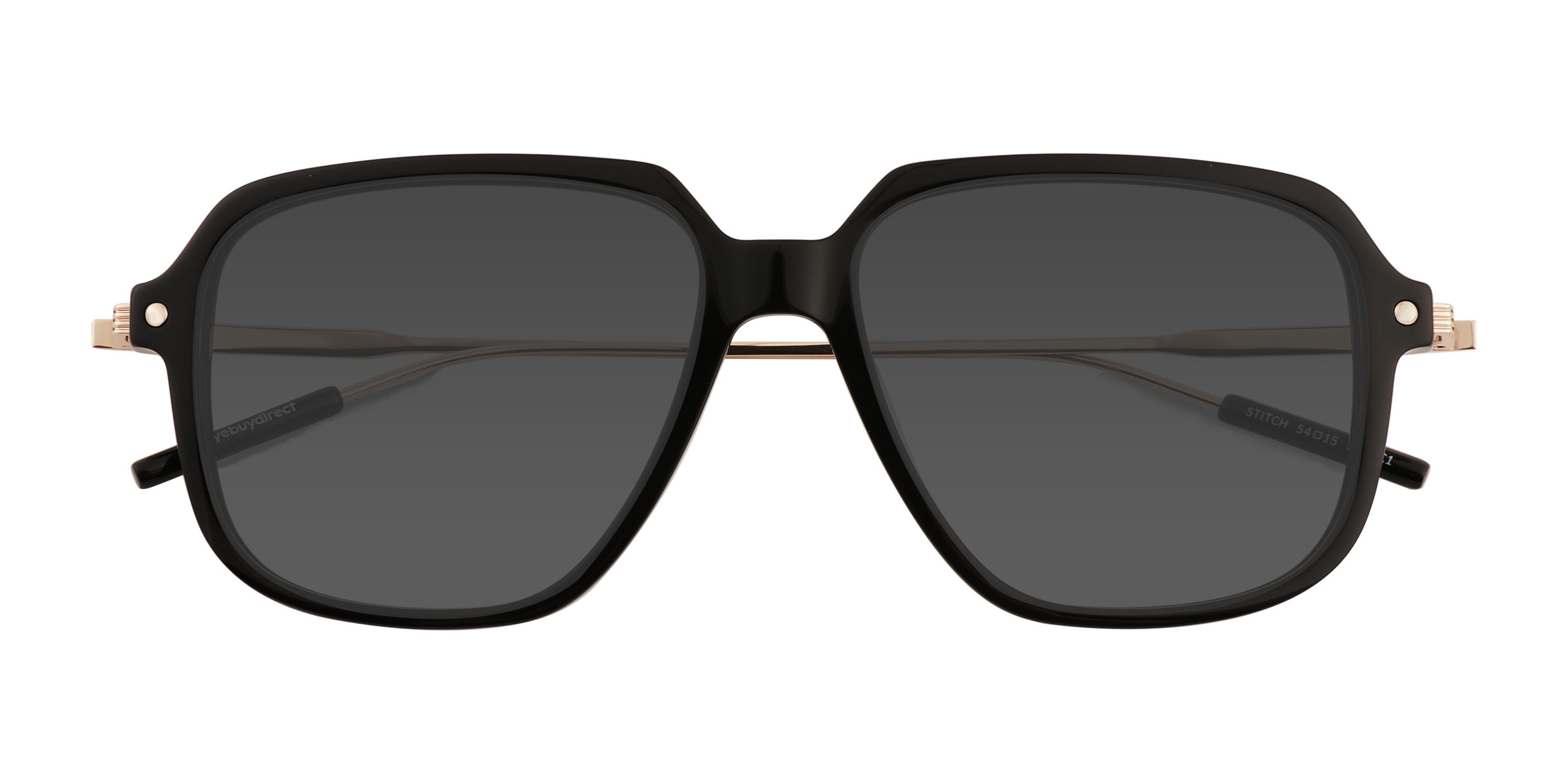 Black Stitch - Metal Sunglasses