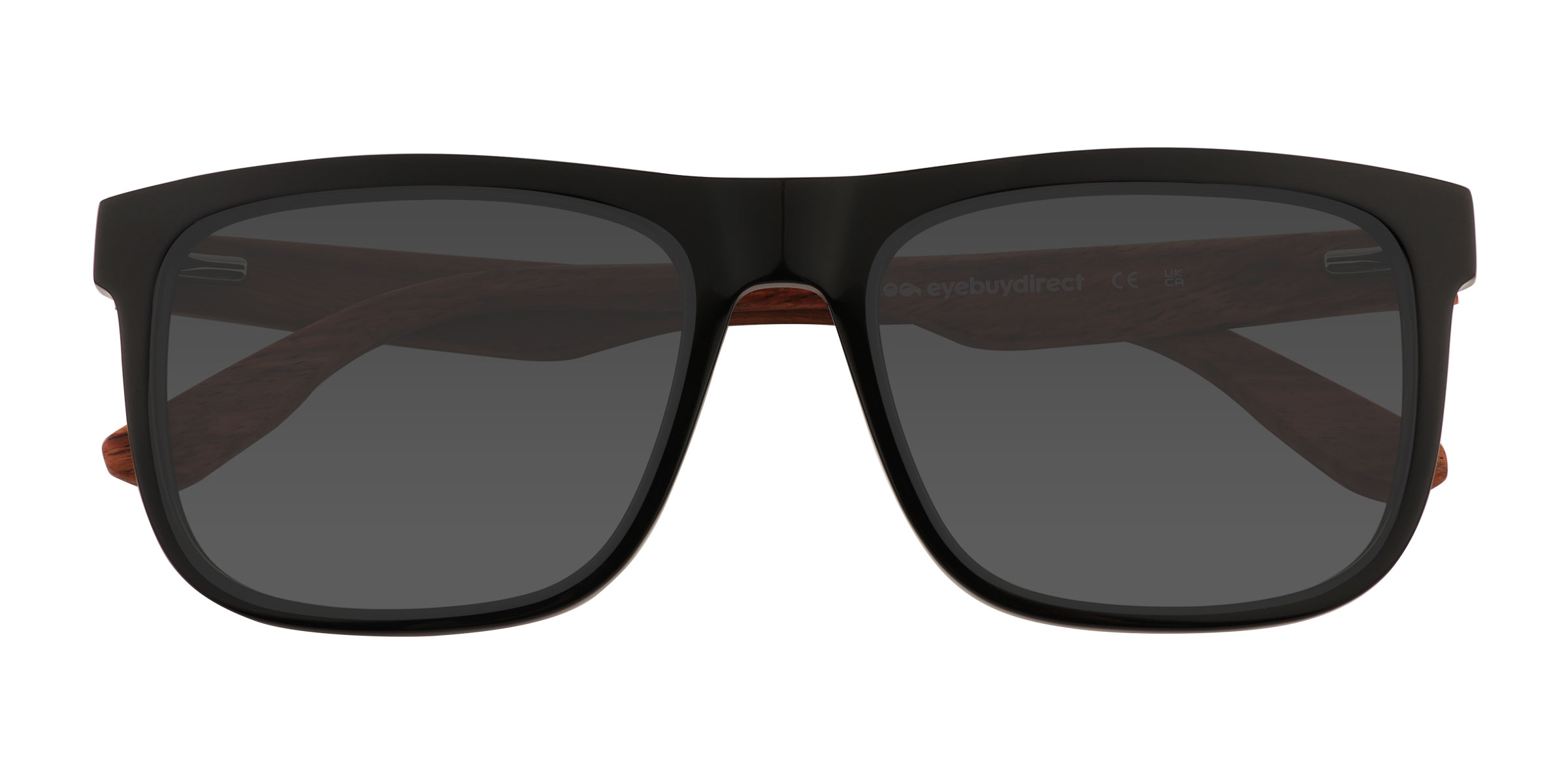 Black Habitat -  Wood-texture Sunglasses