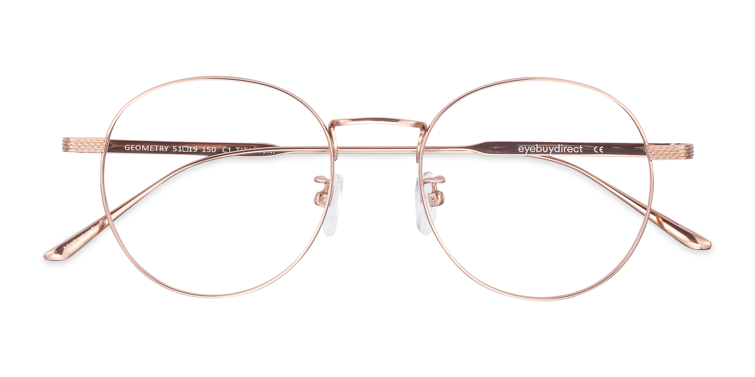 Rose Gold Geometry - Titanium Eyeglasses
