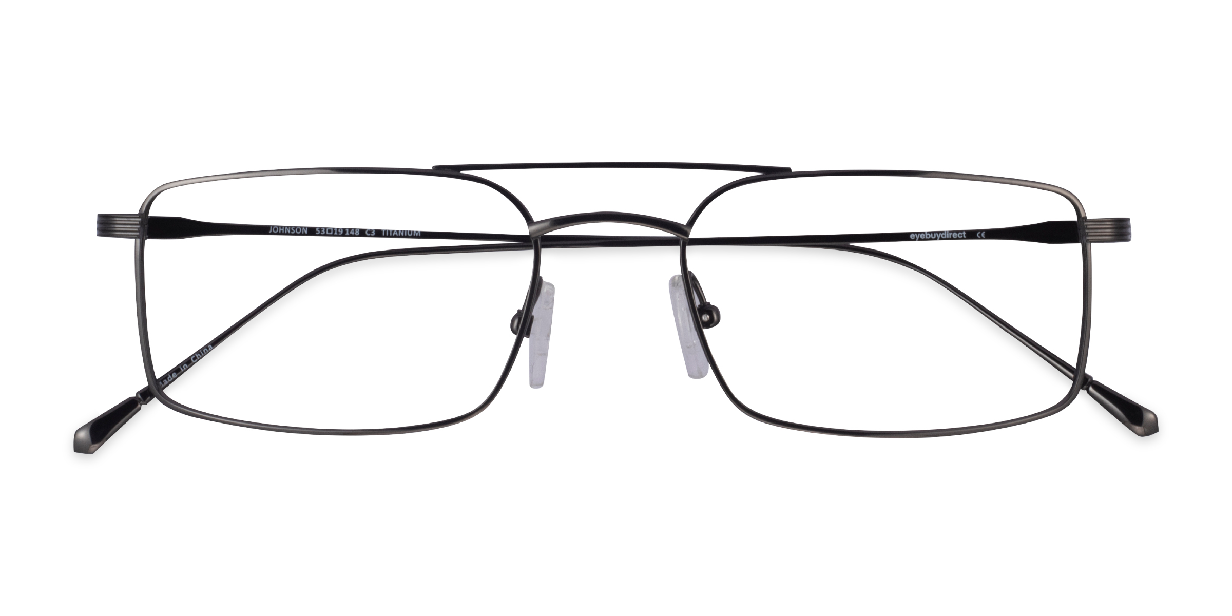 Dark Gunmetal Johnson -  Titanium Eyeglasses