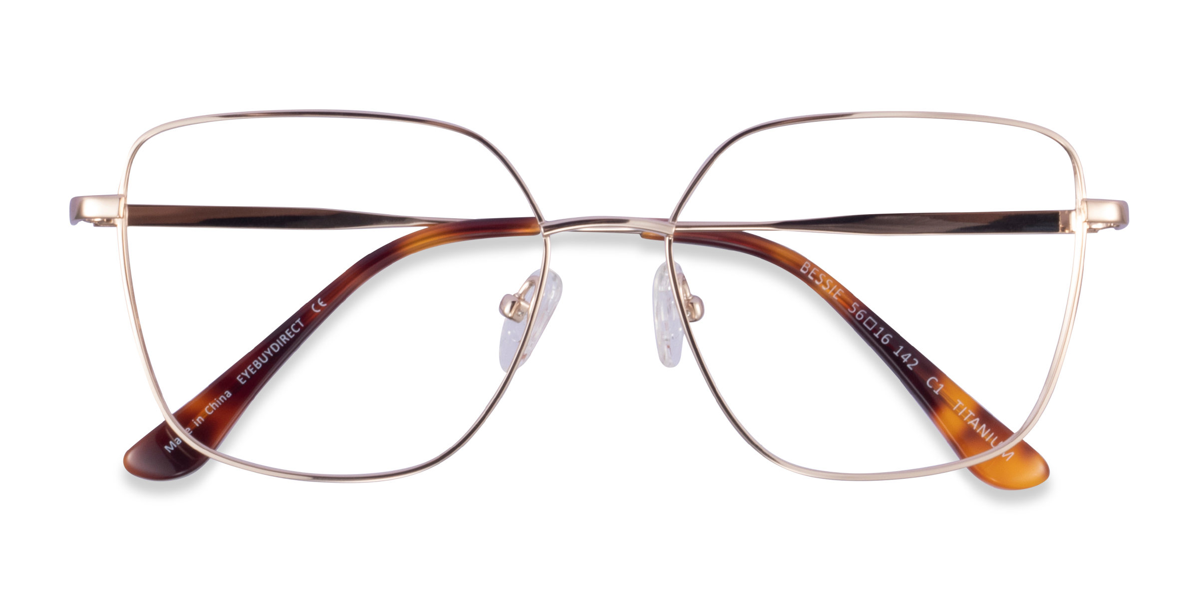 Gold Bessie - Titanium Eyeglasses