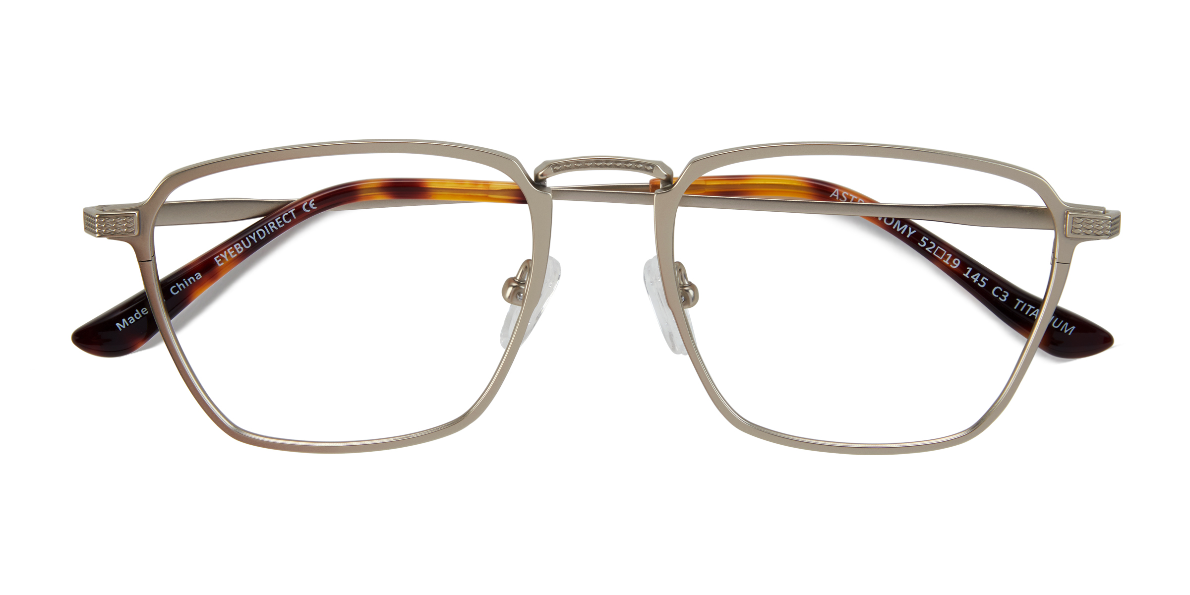 Matte Gold Astronomy - Titanium Lunettes de vue