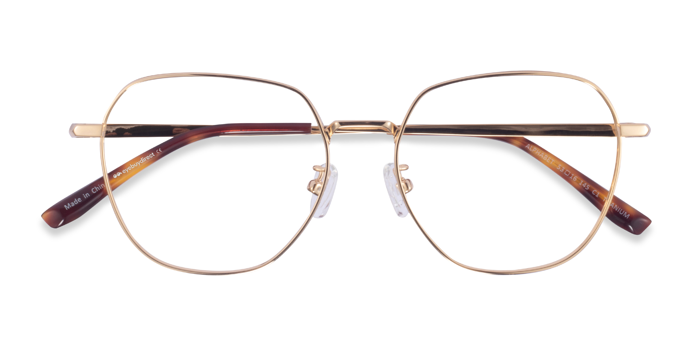Gold Alphabet - Titanium Eyeglasses