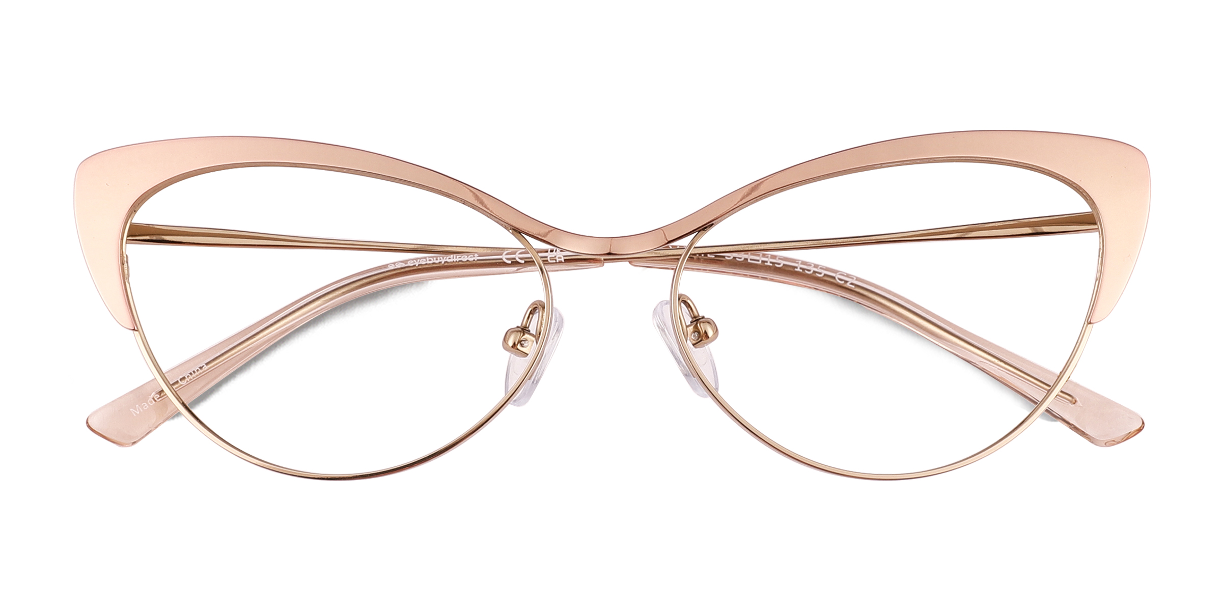 Shiny Rose Gold Valerie -  Titanium Eyeglasses