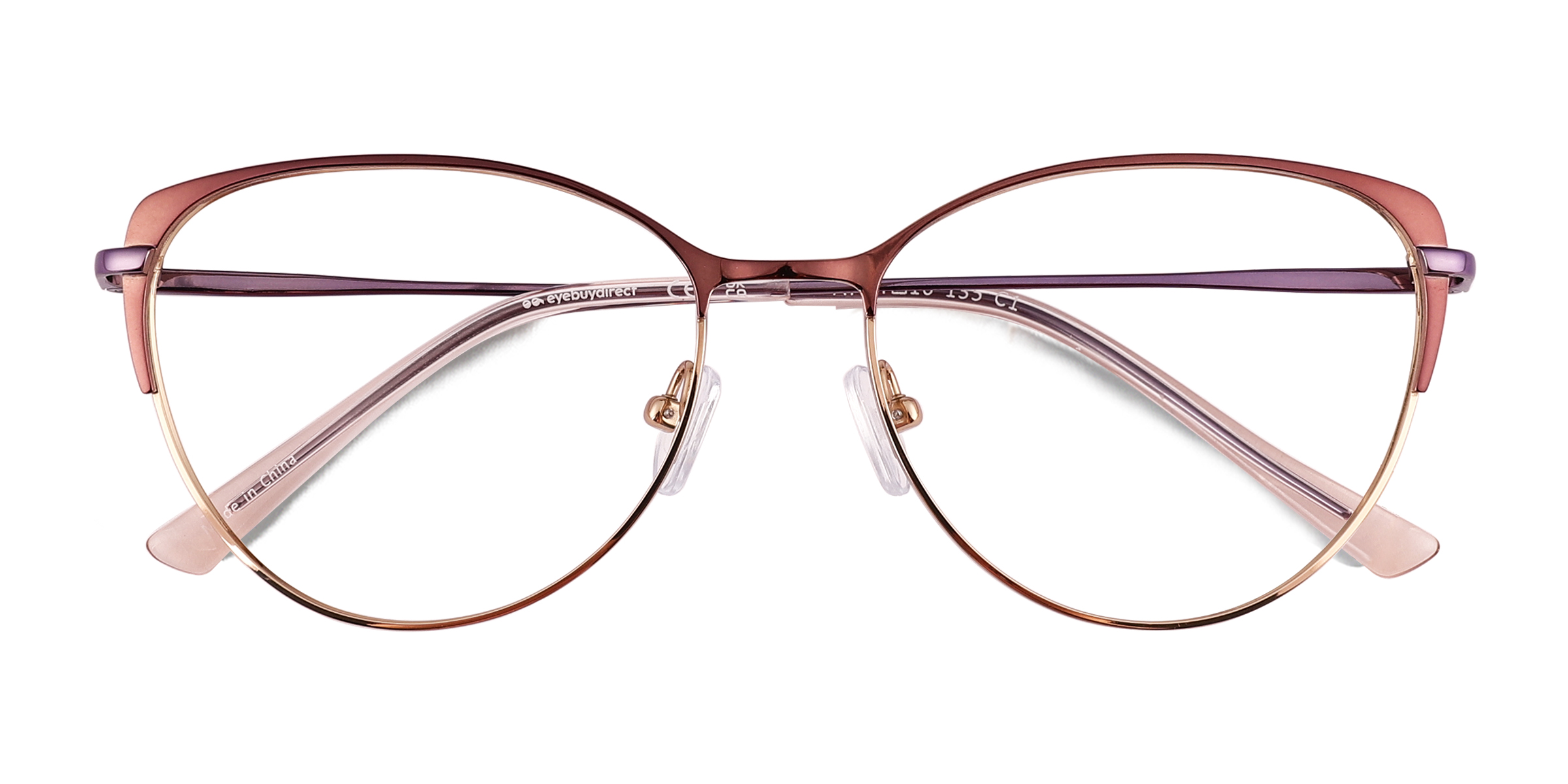 Shiny Light Brown Atlas - Titanium Eyeglasses