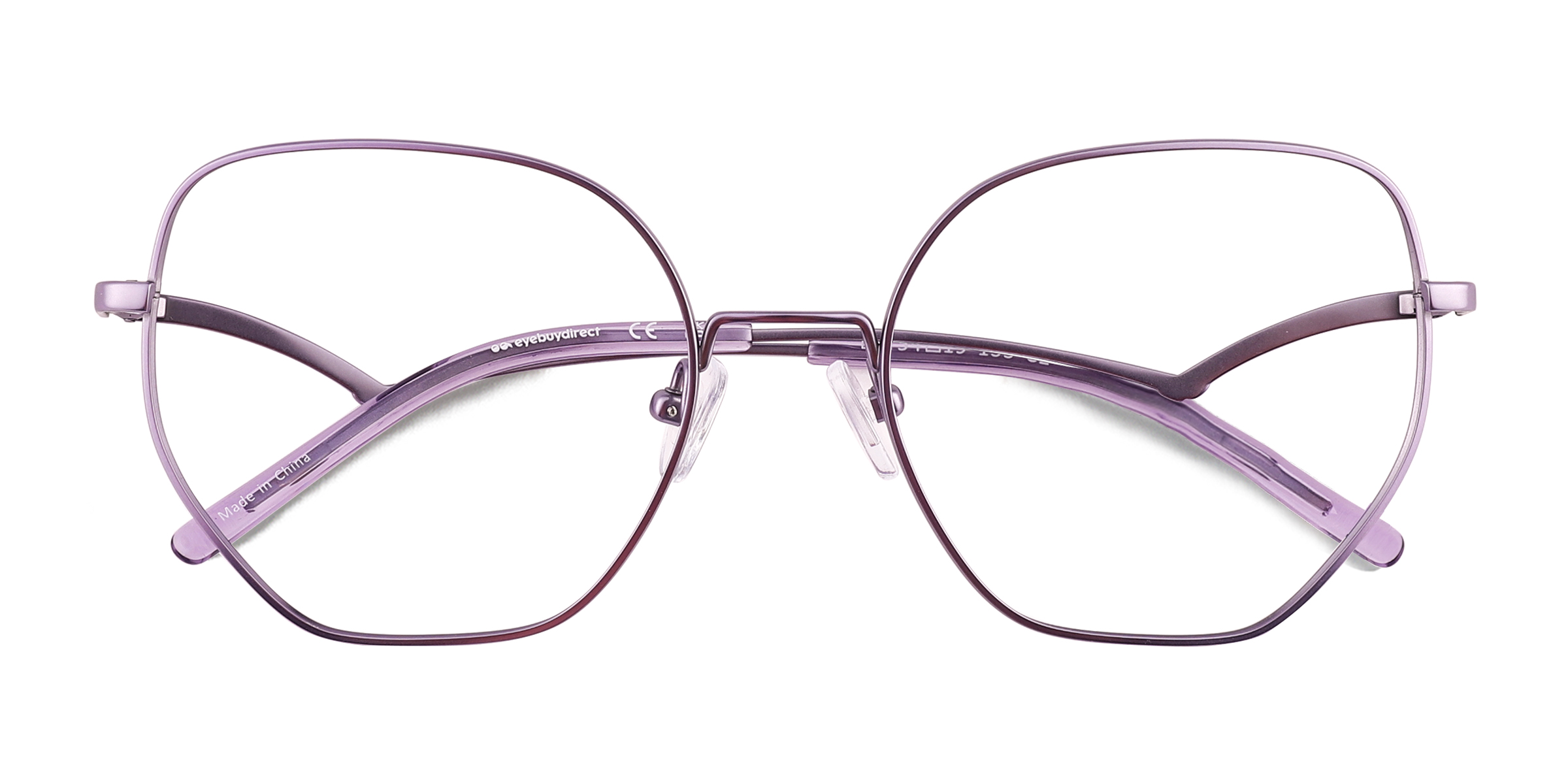 Semi Lavender Leo - Titanium Eyeglasses