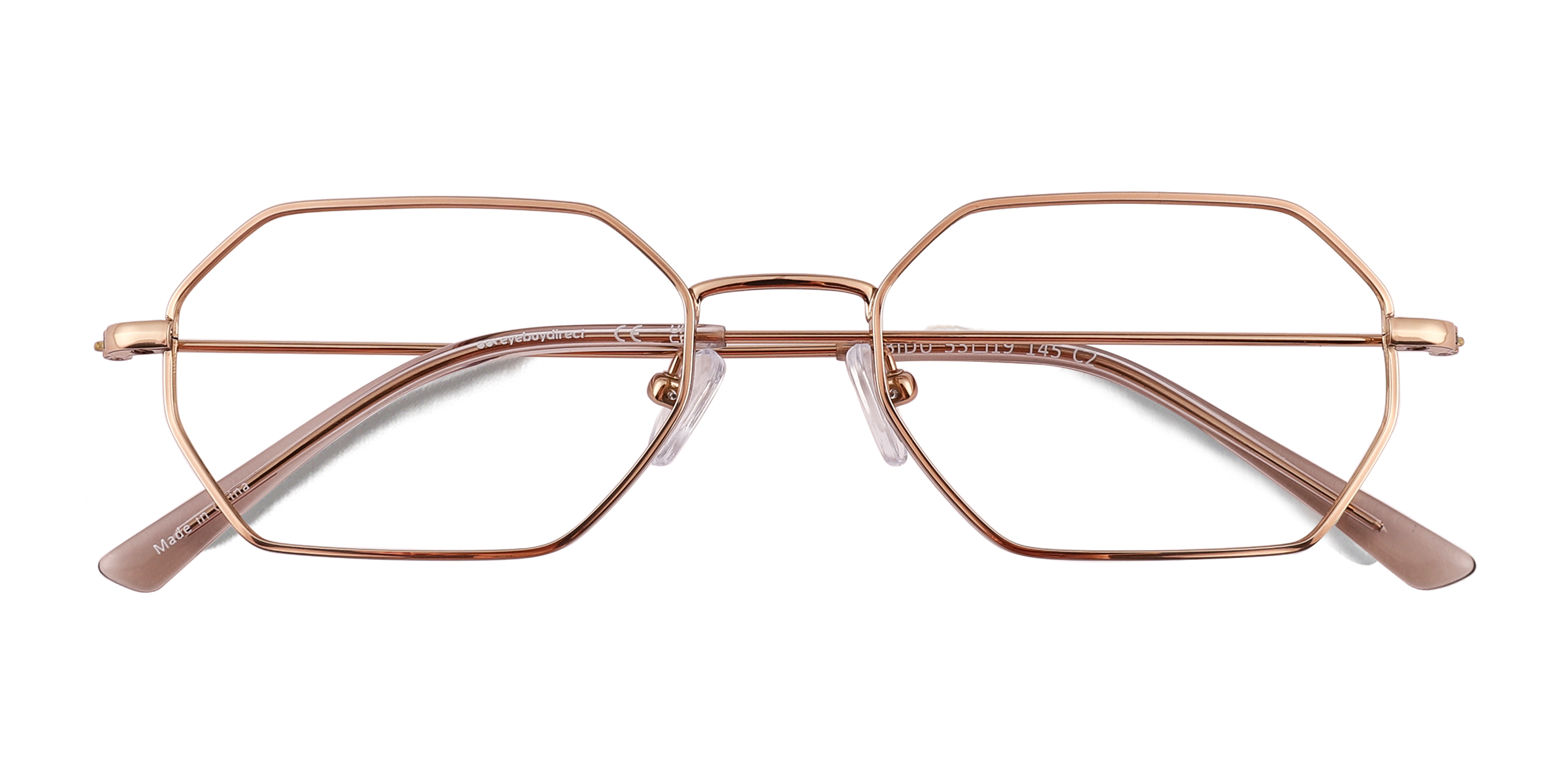 Shiny Gold Bidu - Titanium Eyeglasses
