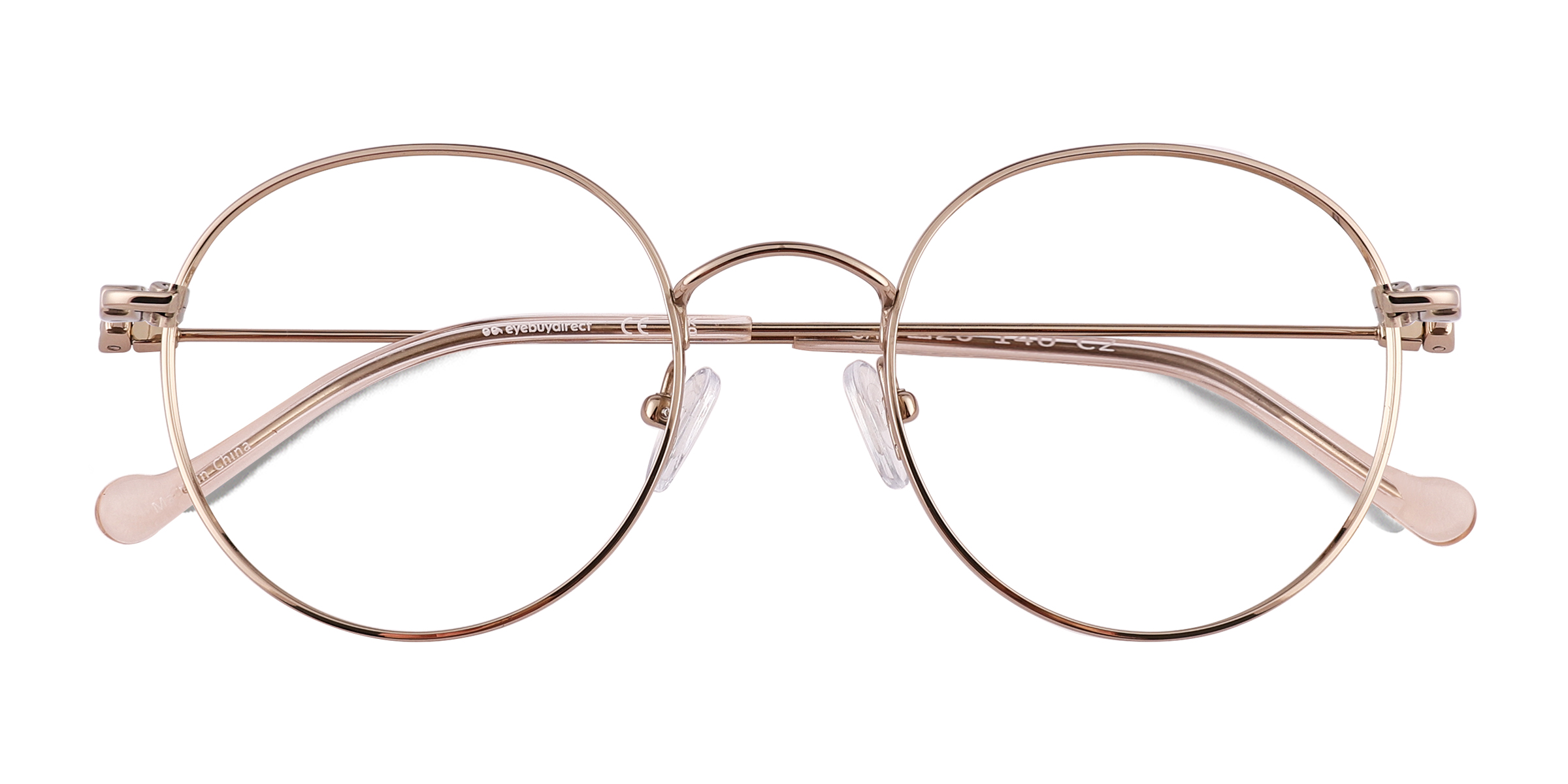 Shiny Gold Gavi - Titanium Eyeglasses