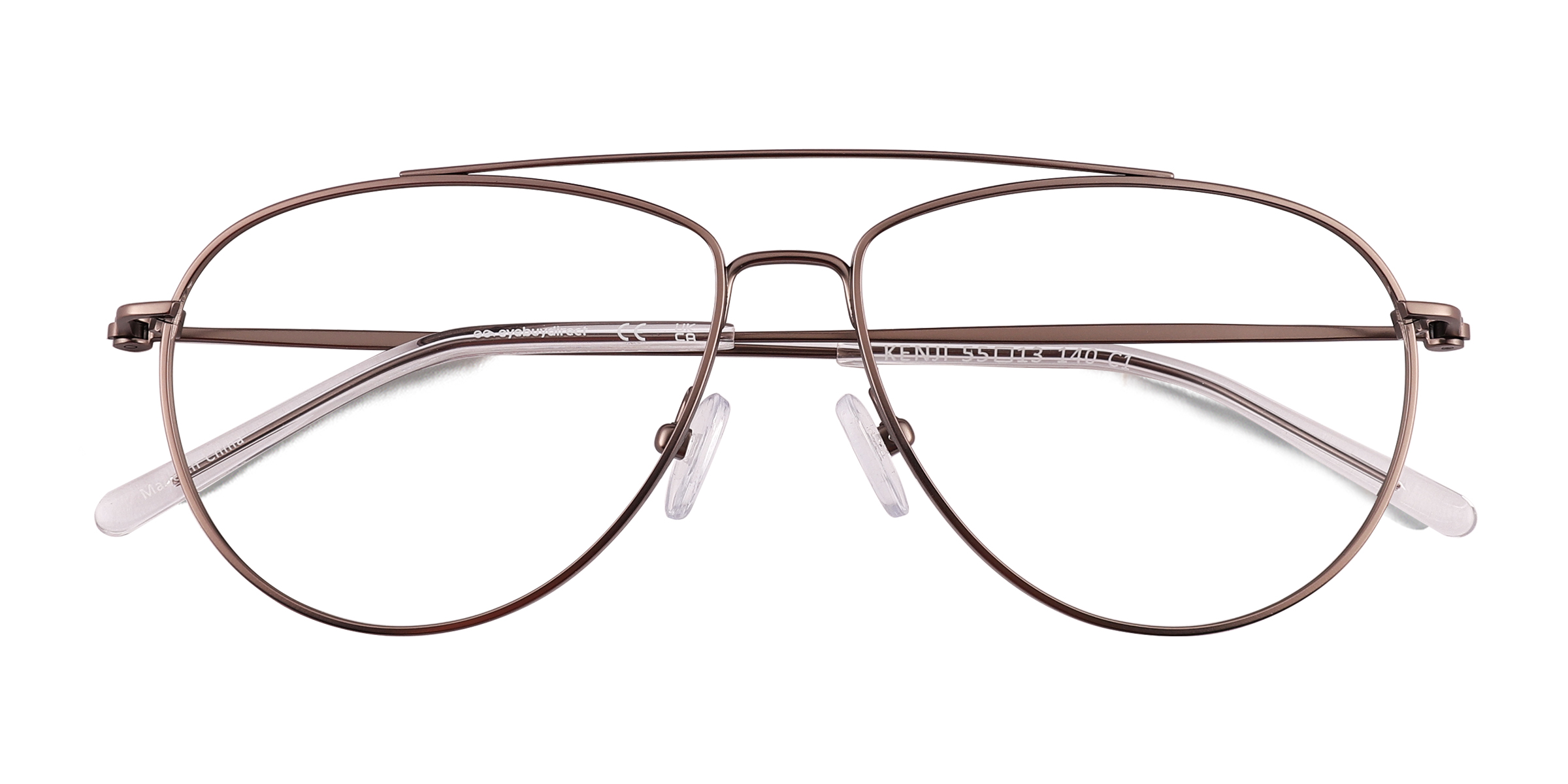 Matte Silver Kenji - Titanium Eyeglasses
