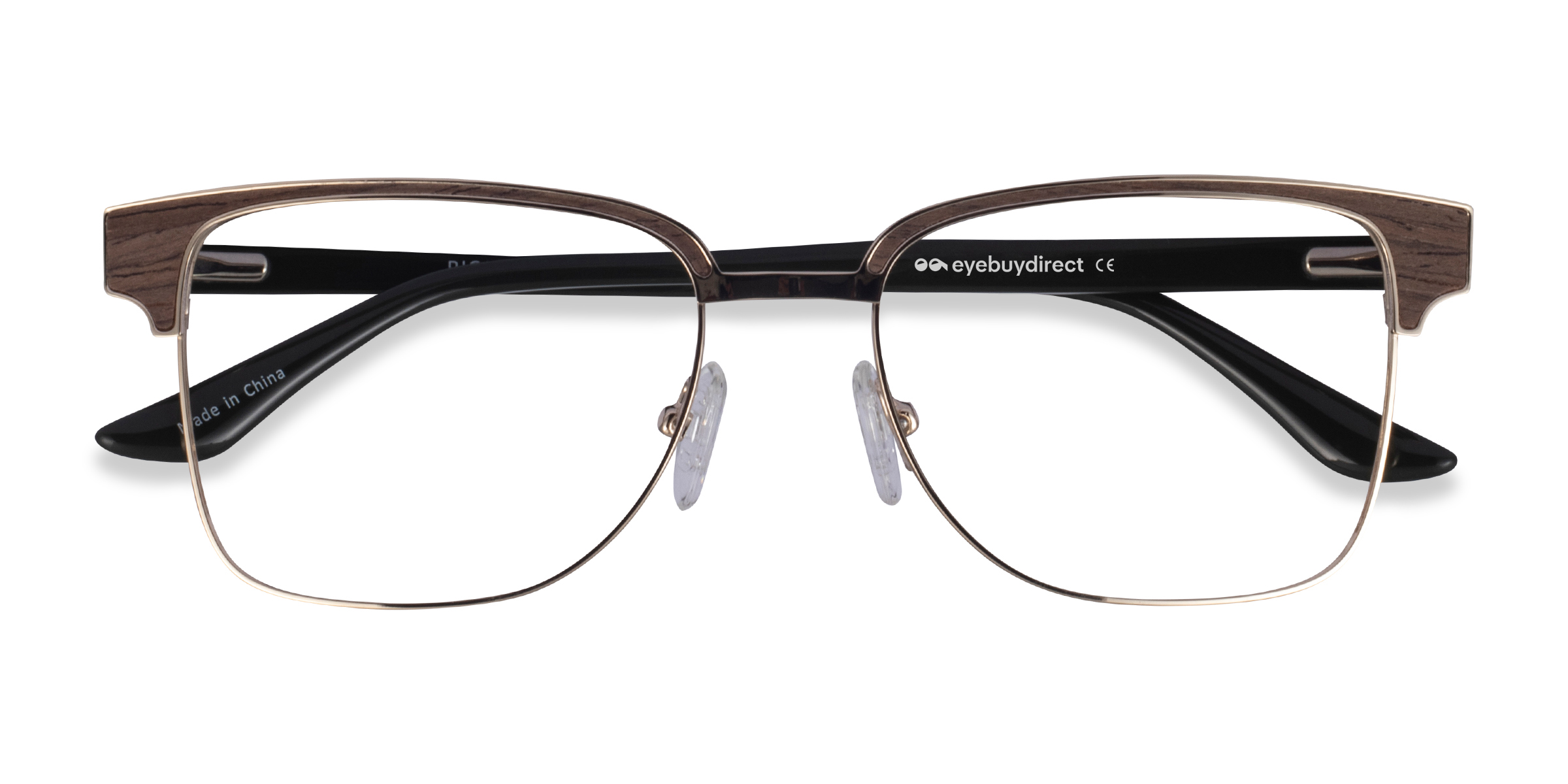 Gold, Black & Dark Wood Biome - Wood-texture Lunettes de vue