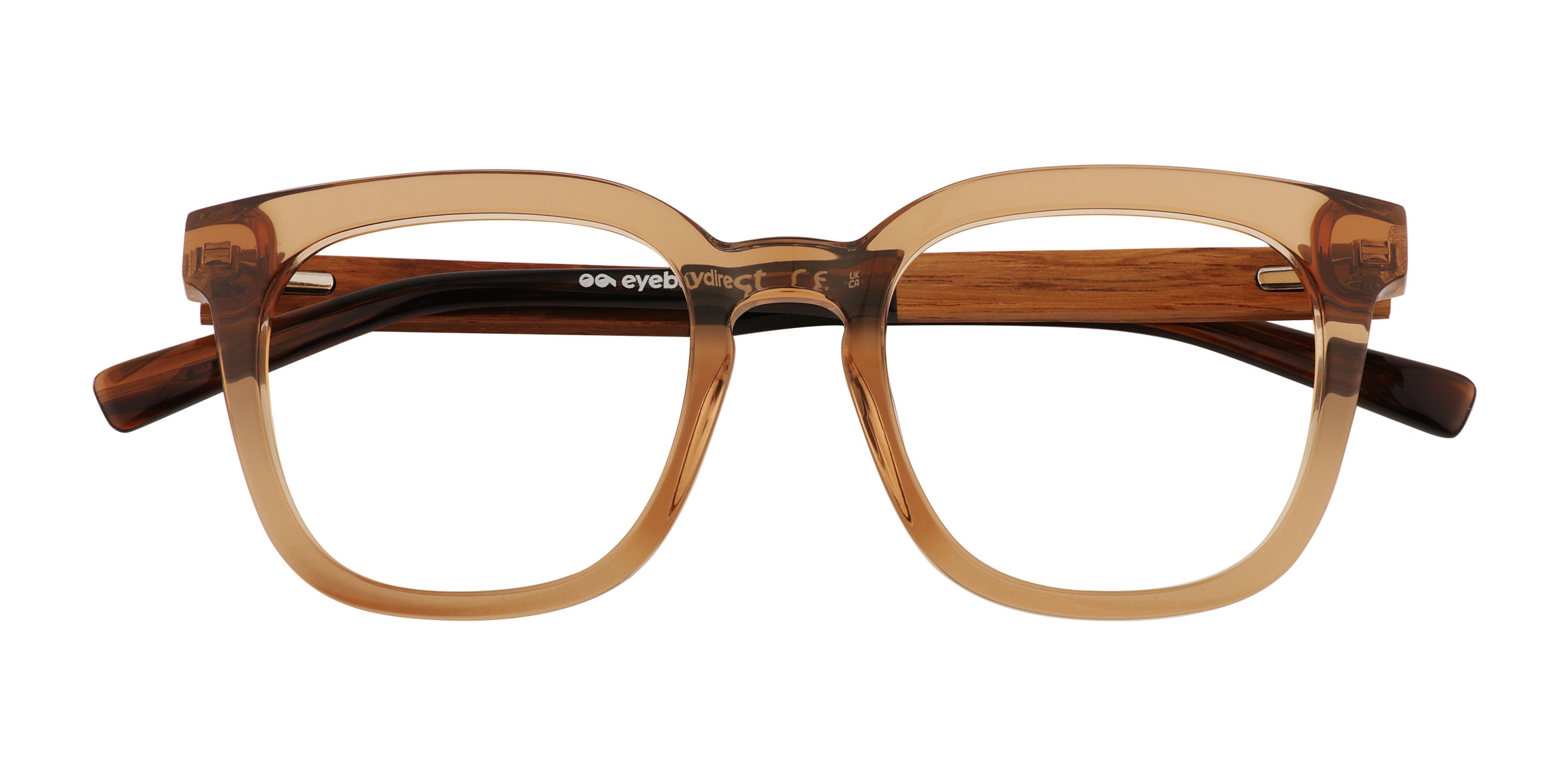 Brun Coniferous - Wood-texture Lunettes de vue
