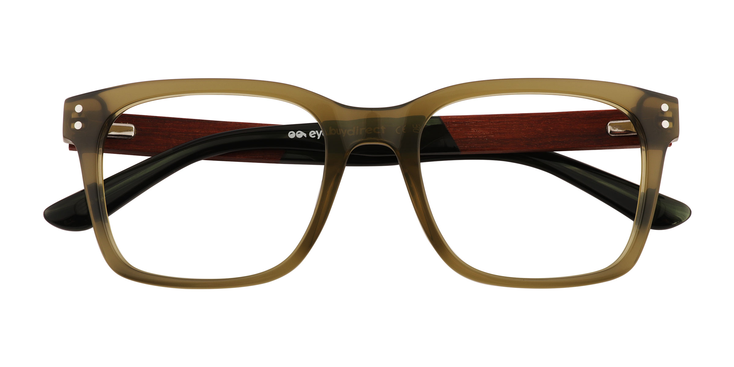 Green Sumac - Wood-texture Eyeglasses