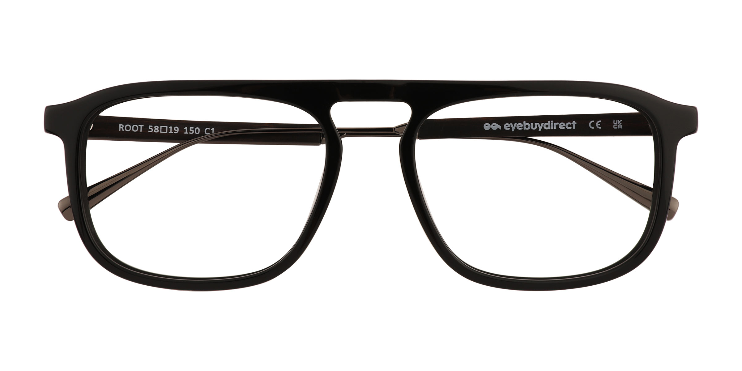 Black Root -  Wood-texture Eyeglasses