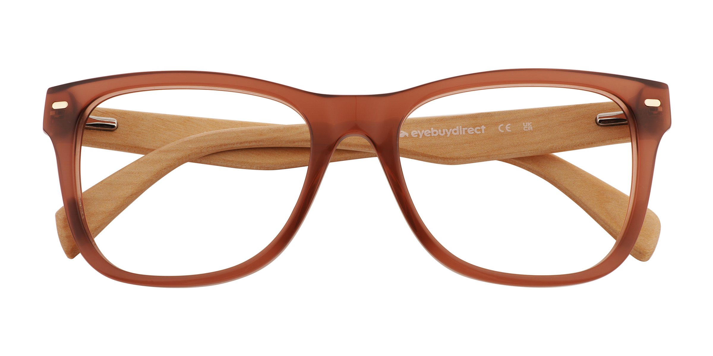 Brown Nature - Wood-texture Eyeglasses